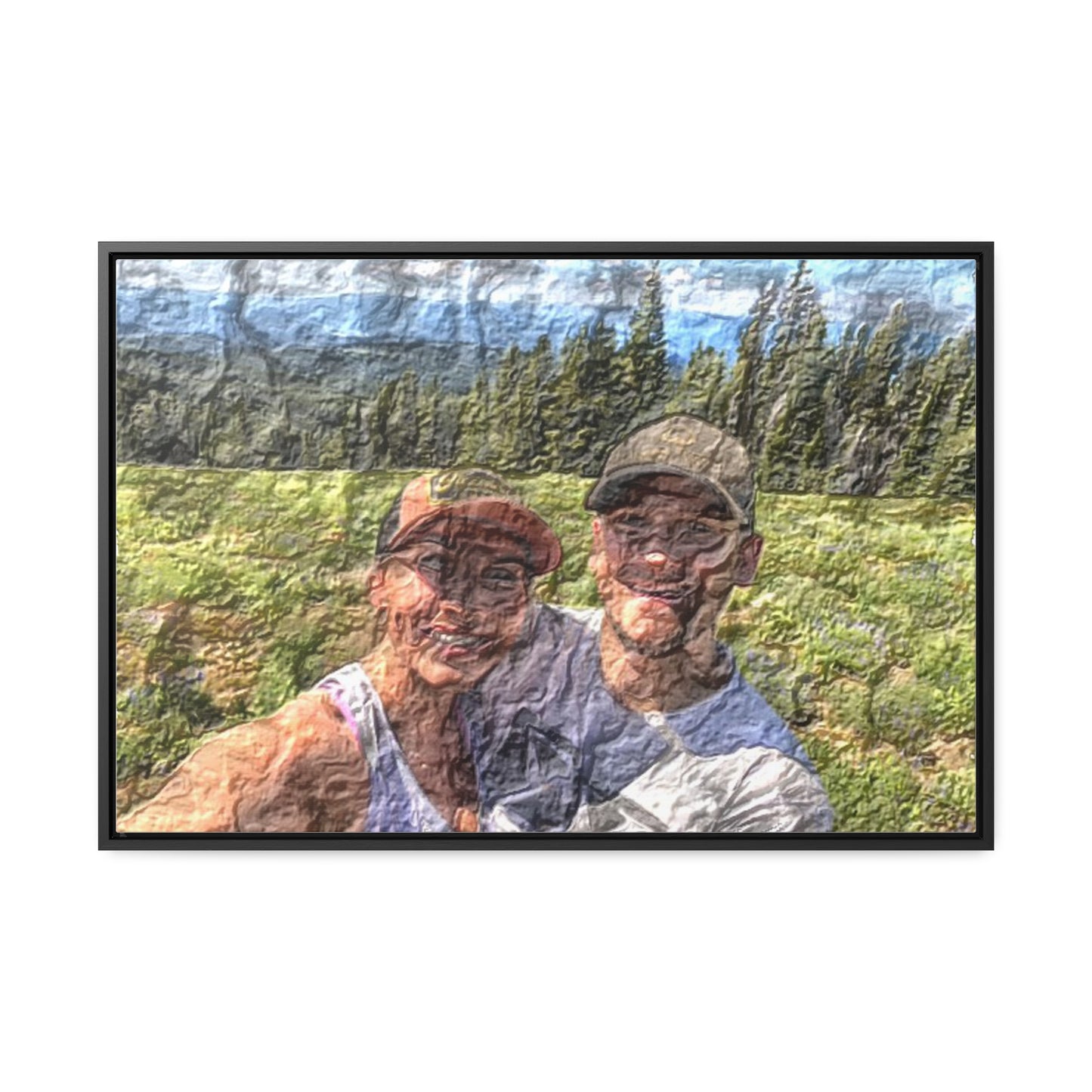 Gallery Canvas Wraps, Horizontal Frame ... "The Best Of Friends" ... Original Works ... December 2023 ... Central Idaho, USA.