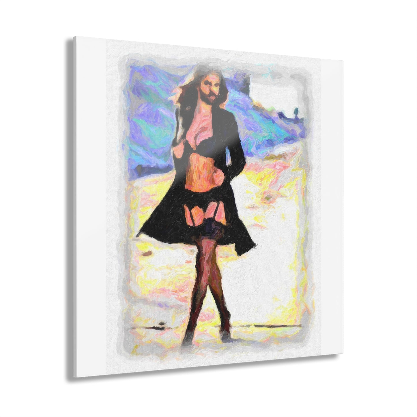 Acrylic Prints (French Cleat Hanging) ... The Low Spark of High_HEELED_Boys ... 'Garterbelt & Bra Inclusive!' ... Original Works ...