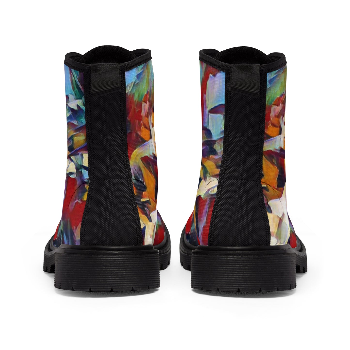 Men's Canvas Boots ... "Them-Mean-Old-BOOTIN'-Blues" ... (Walkin'-Blues) ... Dead & Company Summer-Tour-2023 ... The Final Dose ... Original Works ...
