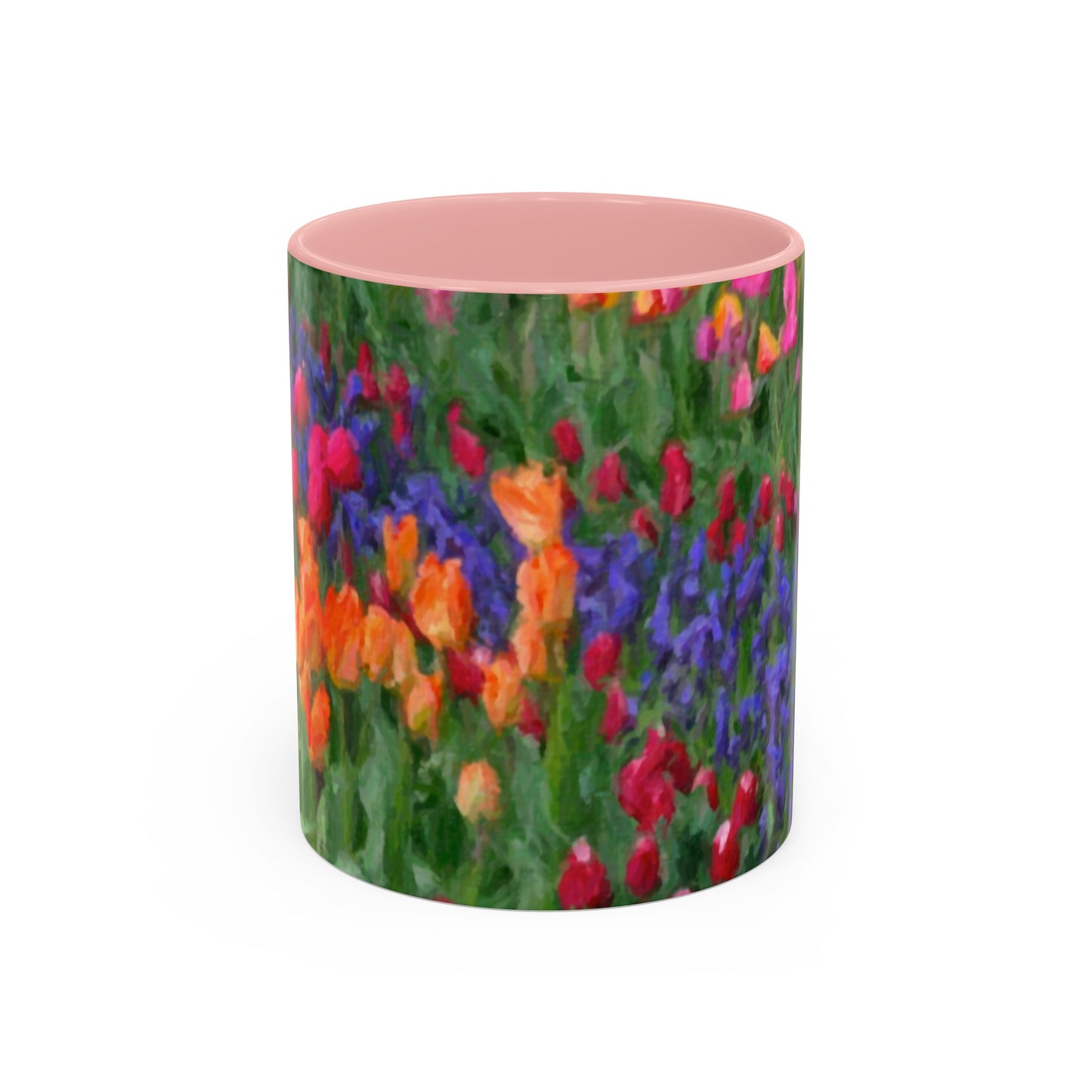 Accent Coffee Mug (11, 15oz) ... Skagit Valley Tulips ... Skagit Valley, Washington ... Family Archives ... Original Works ... Circa 1980's ...