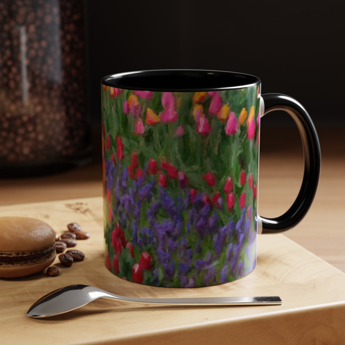 Accent Coffee Mug (11, 15oz) ... Skagit Valley Tulips ... Skagit Valley, Washington ... Family Archives ... Original Works ... Circa 1980's ...