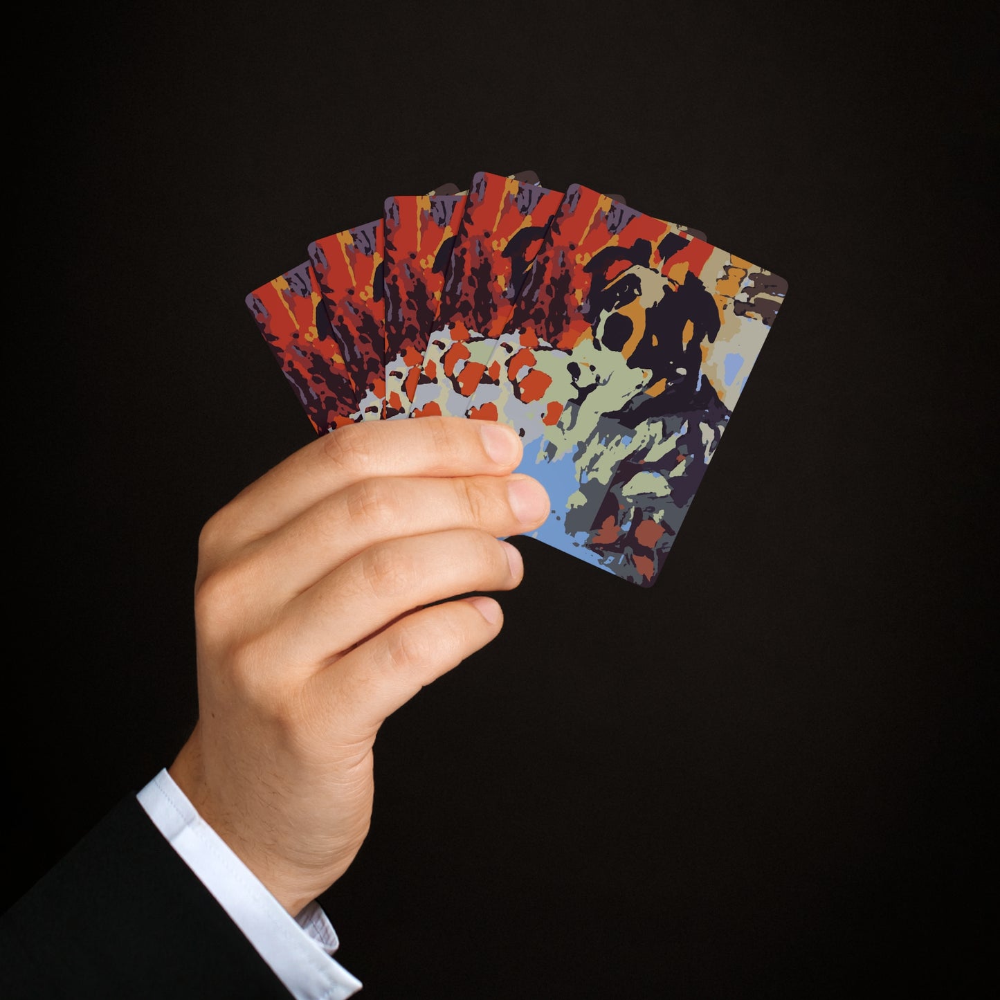 Custom Poker Cards ... Ozzy-Hippensteel ... "Don't Cry Now ... Dry-Your-Eyes ... On-The-Wind". Original Works. May 2023.