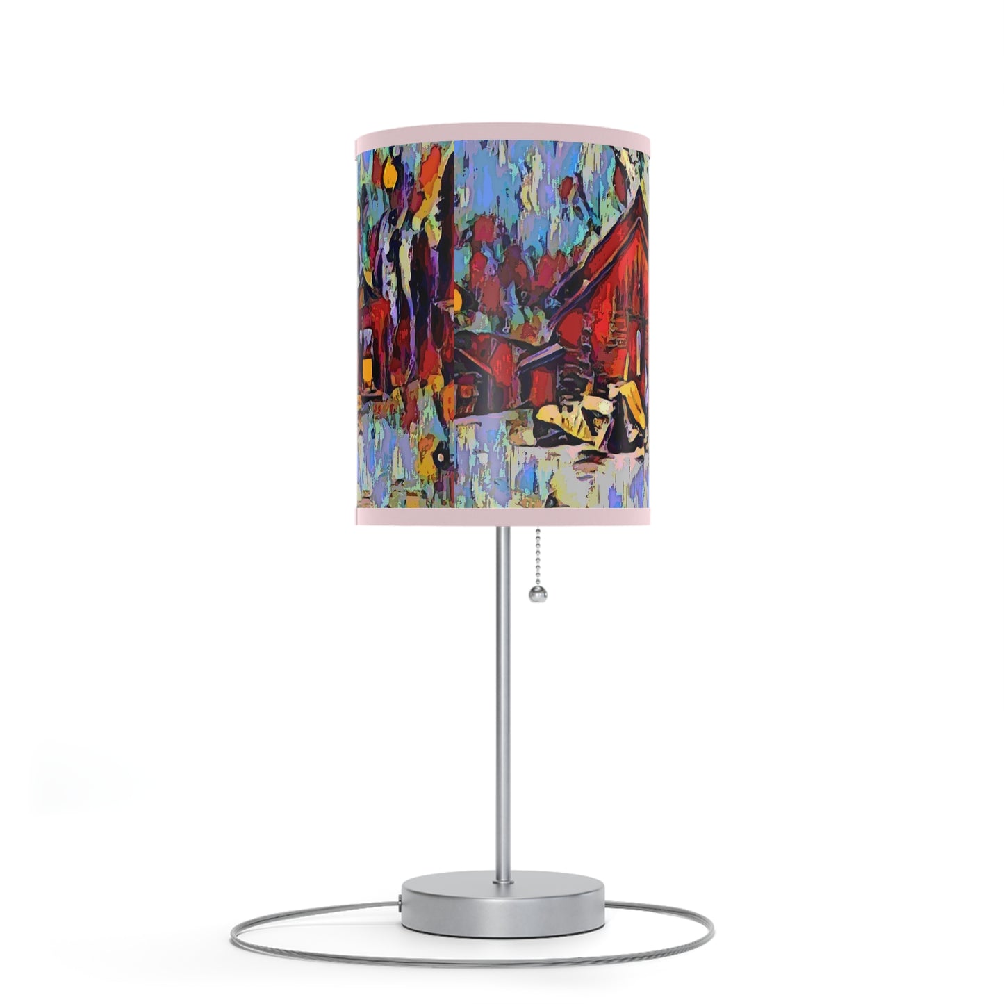 Lamp on a Stand, US|CA plug ... A Very Abstract "Mountain Winter Scene" ... Original Works. Copyright Phot's Photo_LODA: Les Objets D'Art. December 2023 ...