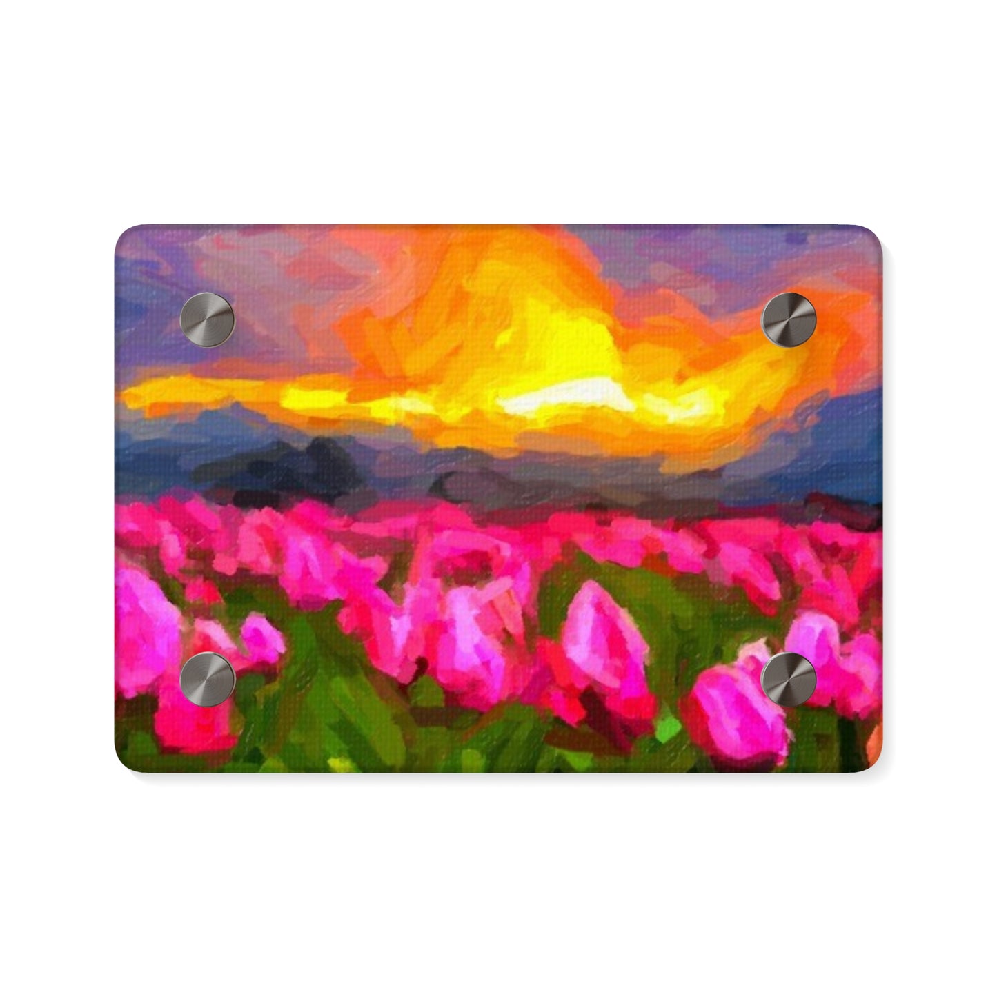 Acrylic Wall Art Panels ... Skagit Valley Tulips ... Skagit Valley, Washington ... Family Archives ... Original Works ... Circa 1980's ...