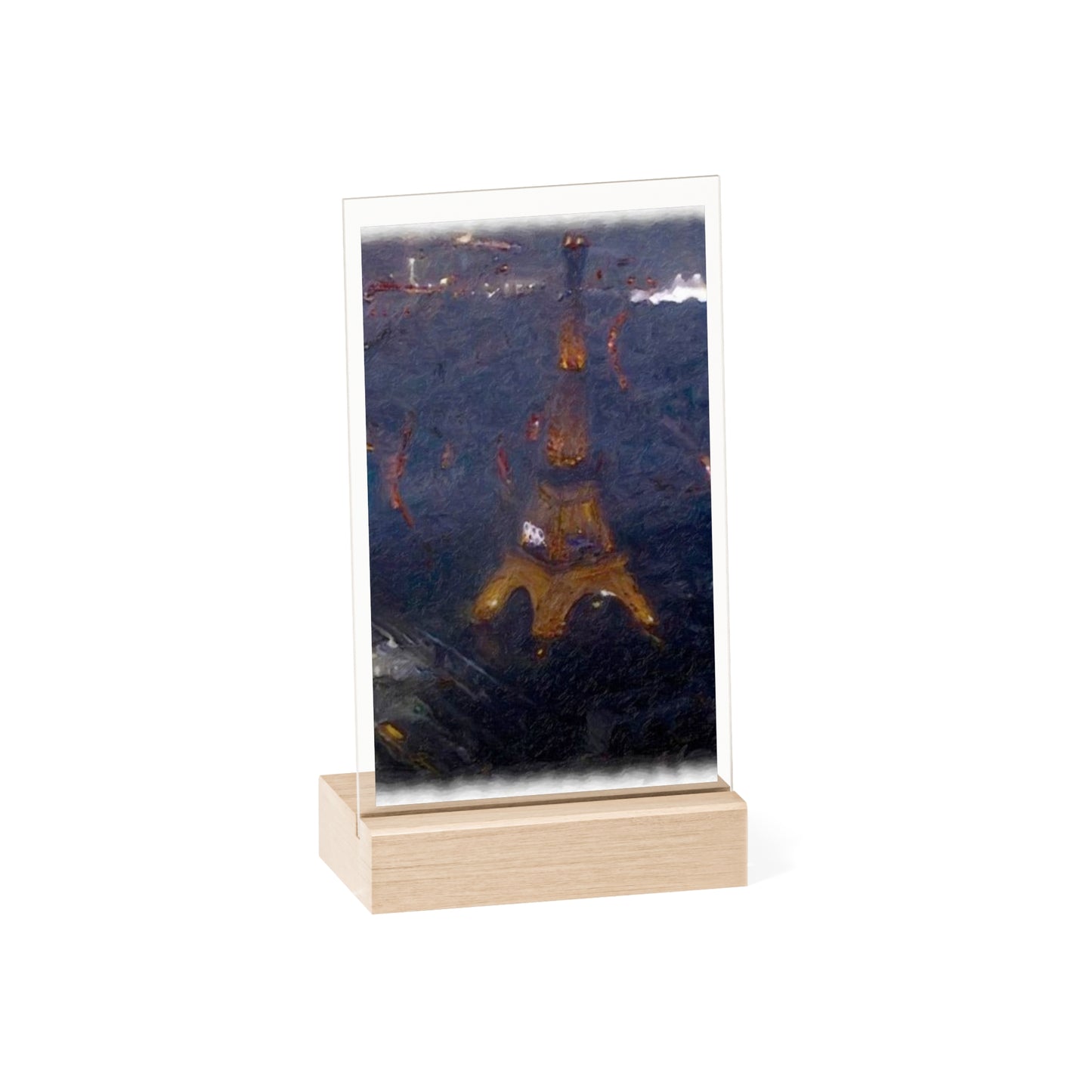 Acrylic Sign with Wooden Stand ... "Jeux Olympiques de Paris" ... Paris_2024 ... 'Cérémonies d'ouverture' ... Juliet 2024 ... Original Works ...