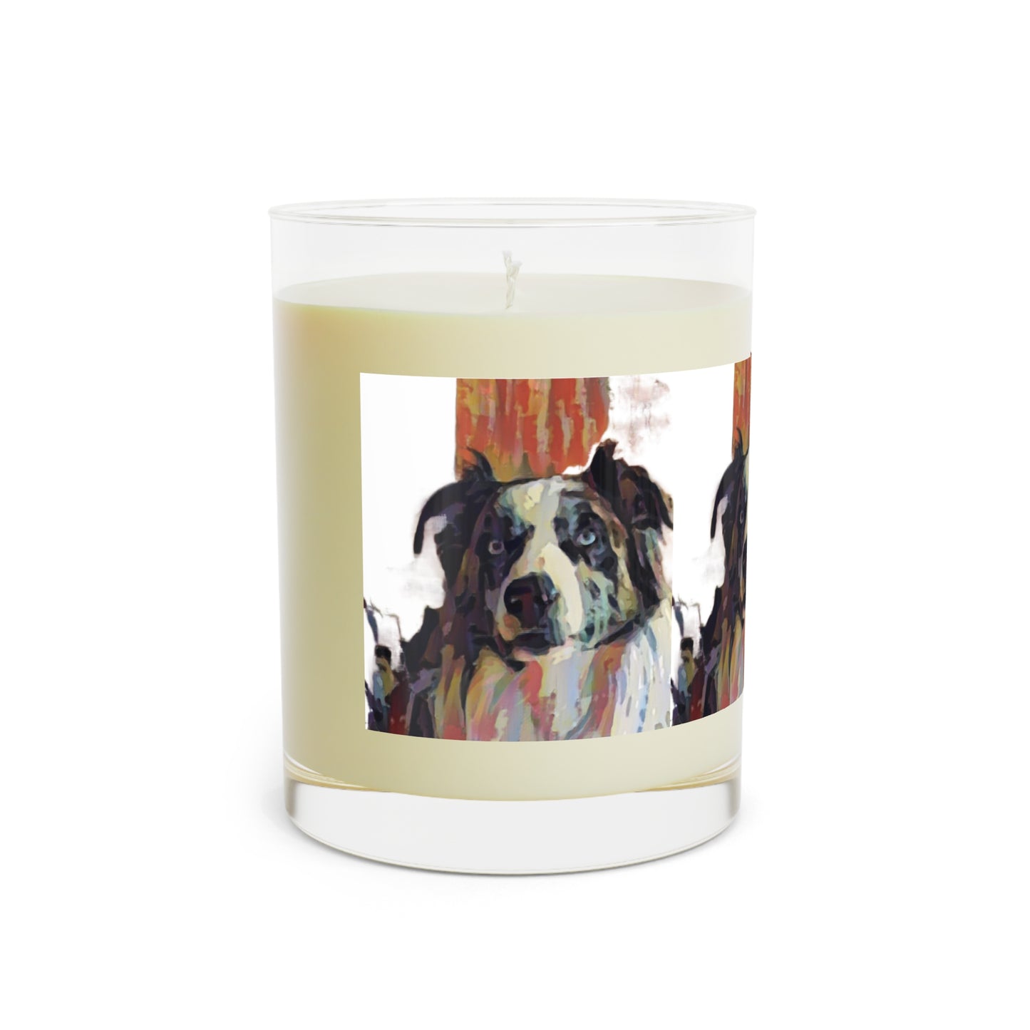 Scented Candle - Full Glass, 11oz ... Ozzy-Hippensteel ... "Don't Cry Now ... Dry-Your-Eyes ... On-The-Wind". Original Works. May 2023.