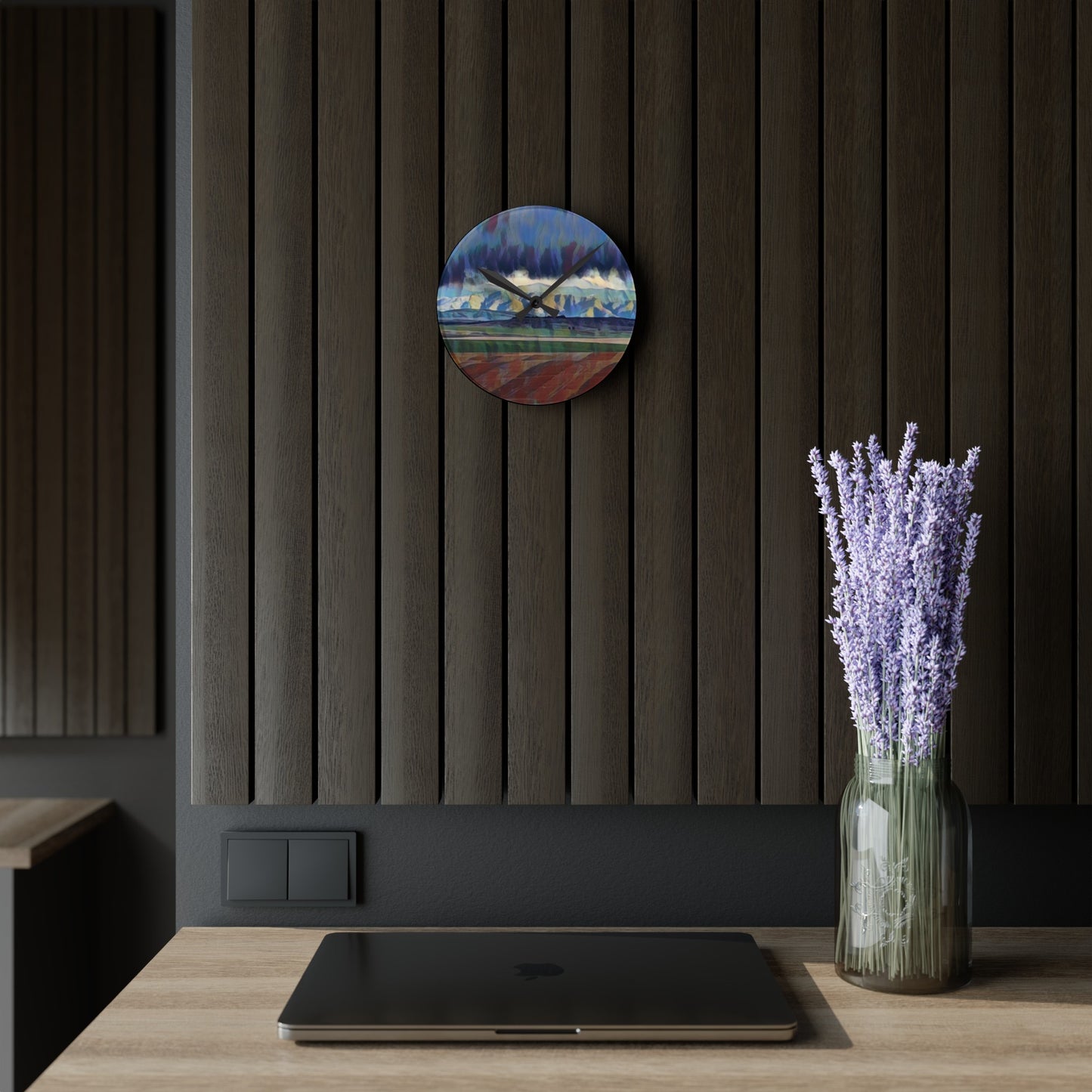 Acrylic Wall Clock. ... On-The-Prairie .. "The Storm Is Brewing" ... Central Idaho: November 2023 ... Original Works ...