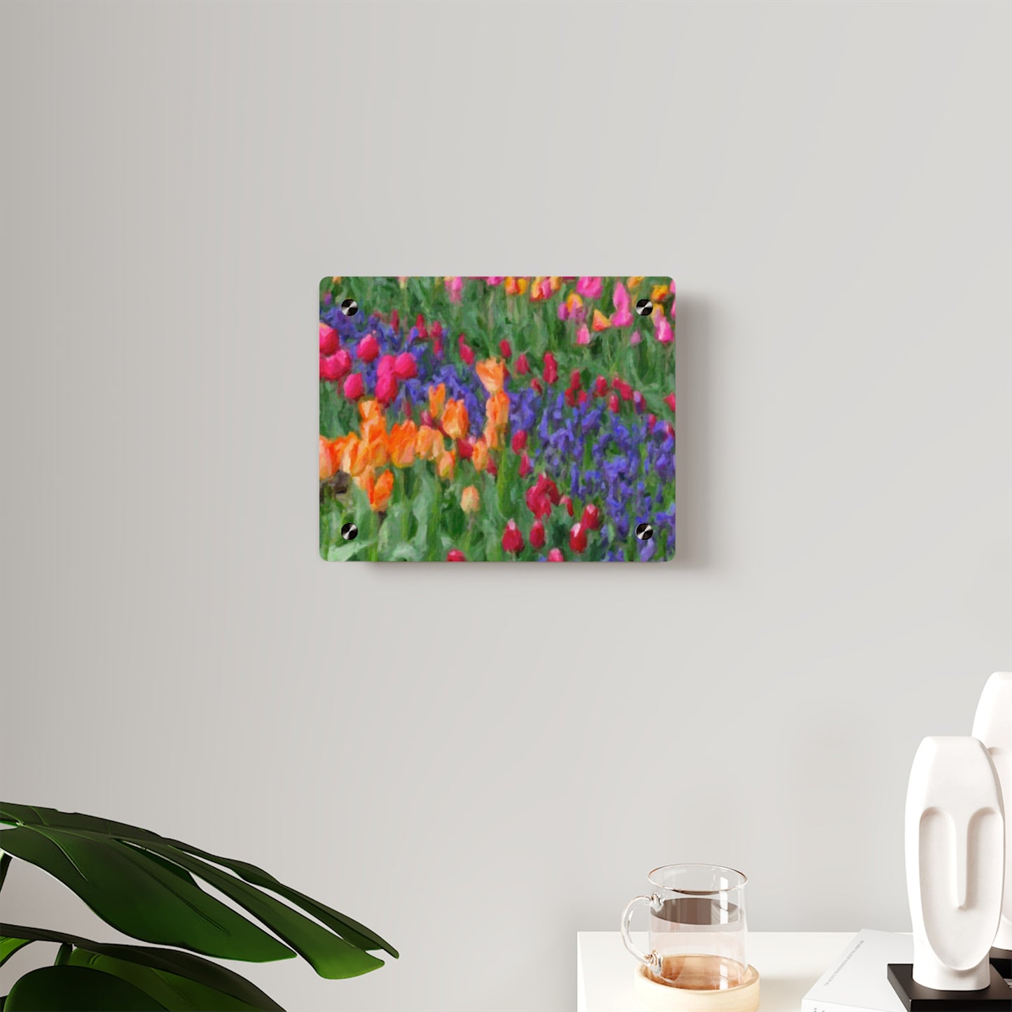 Acrylic Wall Art Panels ... Skagit Valley Tulips ... Skagit Valley, Washington ... Family Archives ... Original Works ... Circa 1980's ...