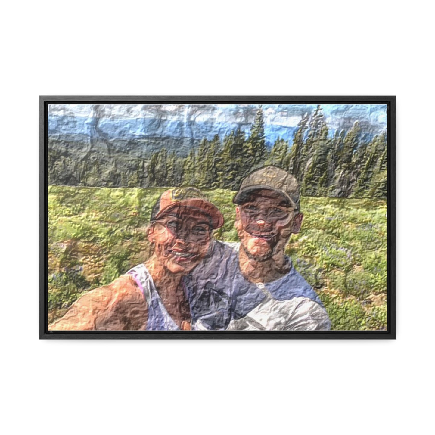 Gallery Canvas Wraps, Horizontal Frame ... "The Best Of Friends" ... Original Works ... December 2023 ... Central Idaho, USA.