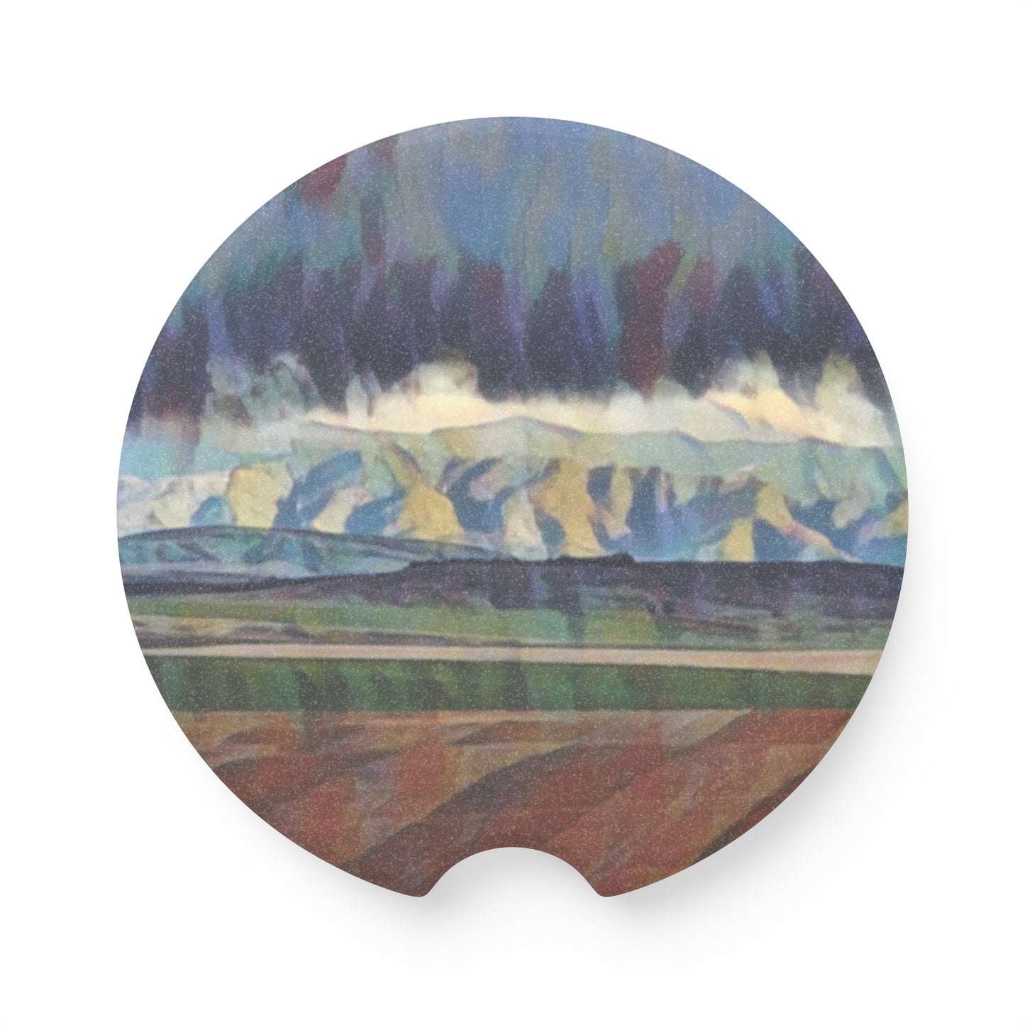 Soapstone Car Coaster ... On-The-Prairie .. "The Storm Is Brewing" ... Central Idaho: November 2023 ... Original Works  ...
