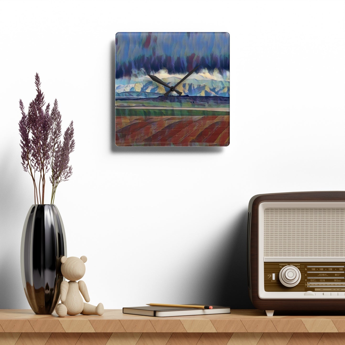 Acrylic Wall Clock. ... On-The-Prairie .. "The Storm Is Brewing" ... Central Idaho: November 2023 ... Original Works ...