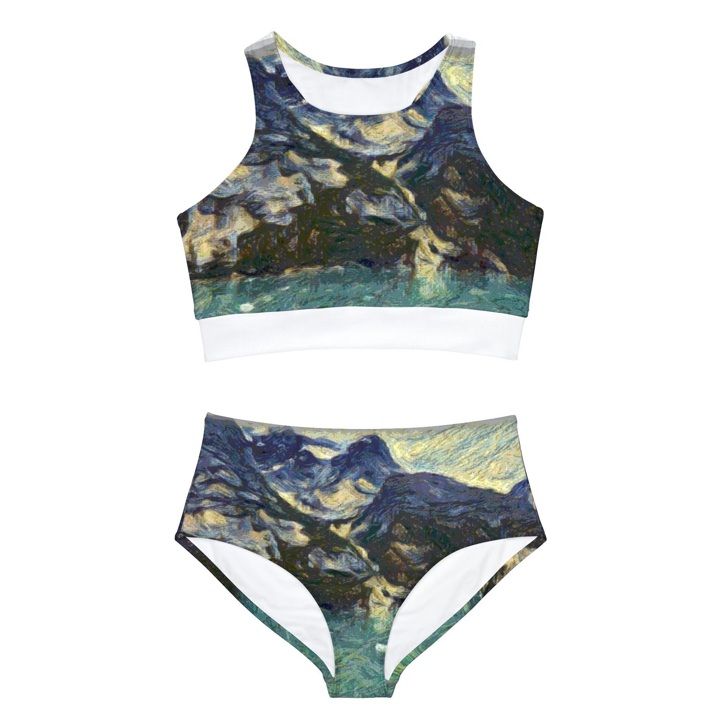 Sporty Bikini Set (AOP)  ... Tracy Arm Fjord ... South Of Skagway, Alaska ... Summer: June 2024 ... Original Works ...