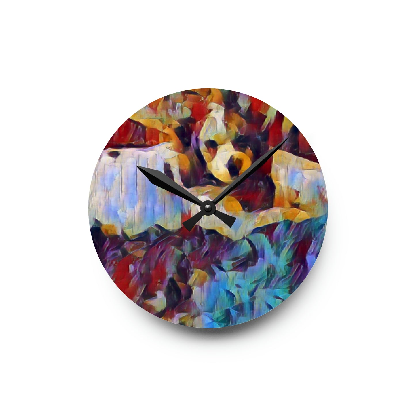 Acrylic Wall Clock ... Sadie Johnson_Stenzel ... "Original Works" ... December 2023 ...
