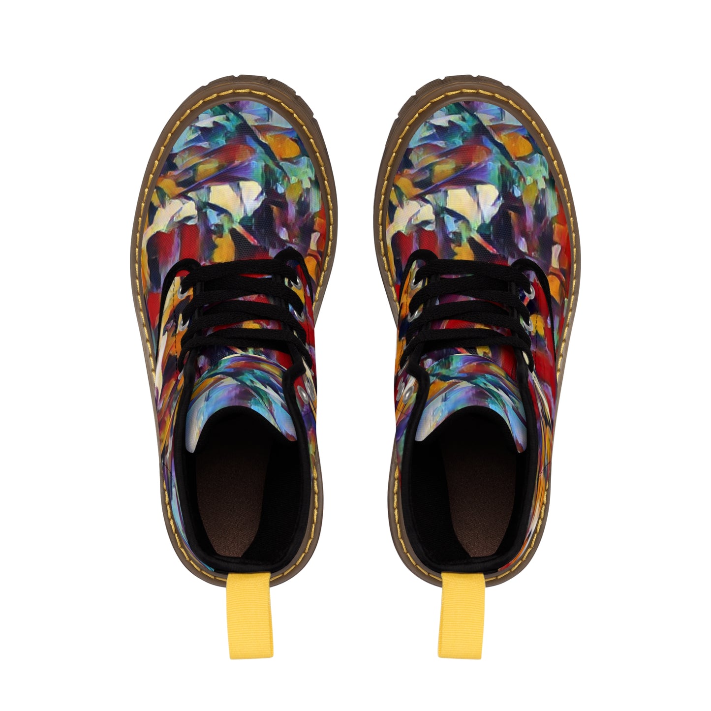 Men's Canvas Boots ... "Them-Mean-Old-BOOTIN'-Blues" ... (Walkin'-Blues) ... Dead & Company Summer-Tour-2023 ... The Final Dose ... Original Works ...