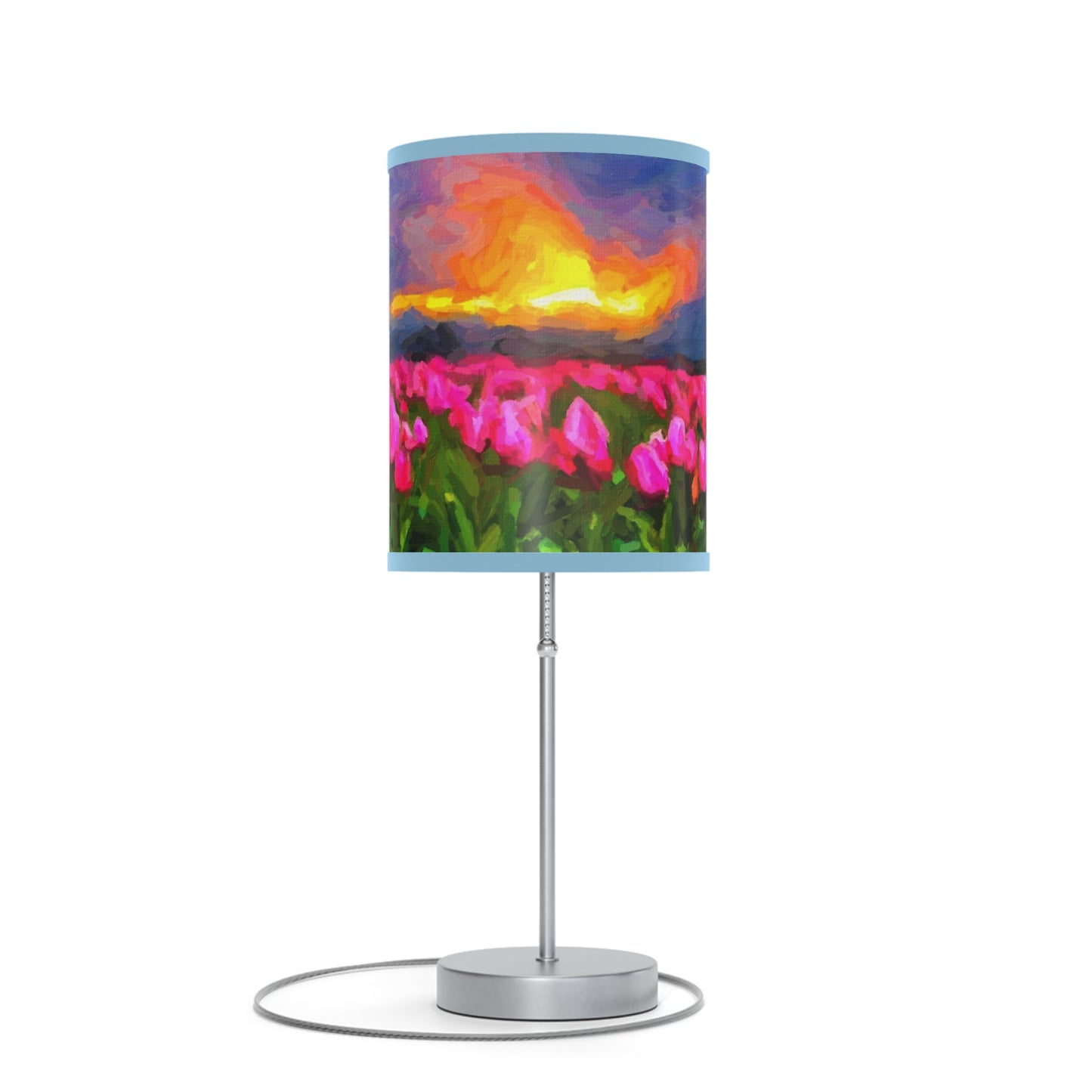 Lamp on a Stand, US|CA plug ... Skagit Valley Tulips ... Skagit Valley, Washington ... Family Archives ... Original Works ... Circa 1980's ...