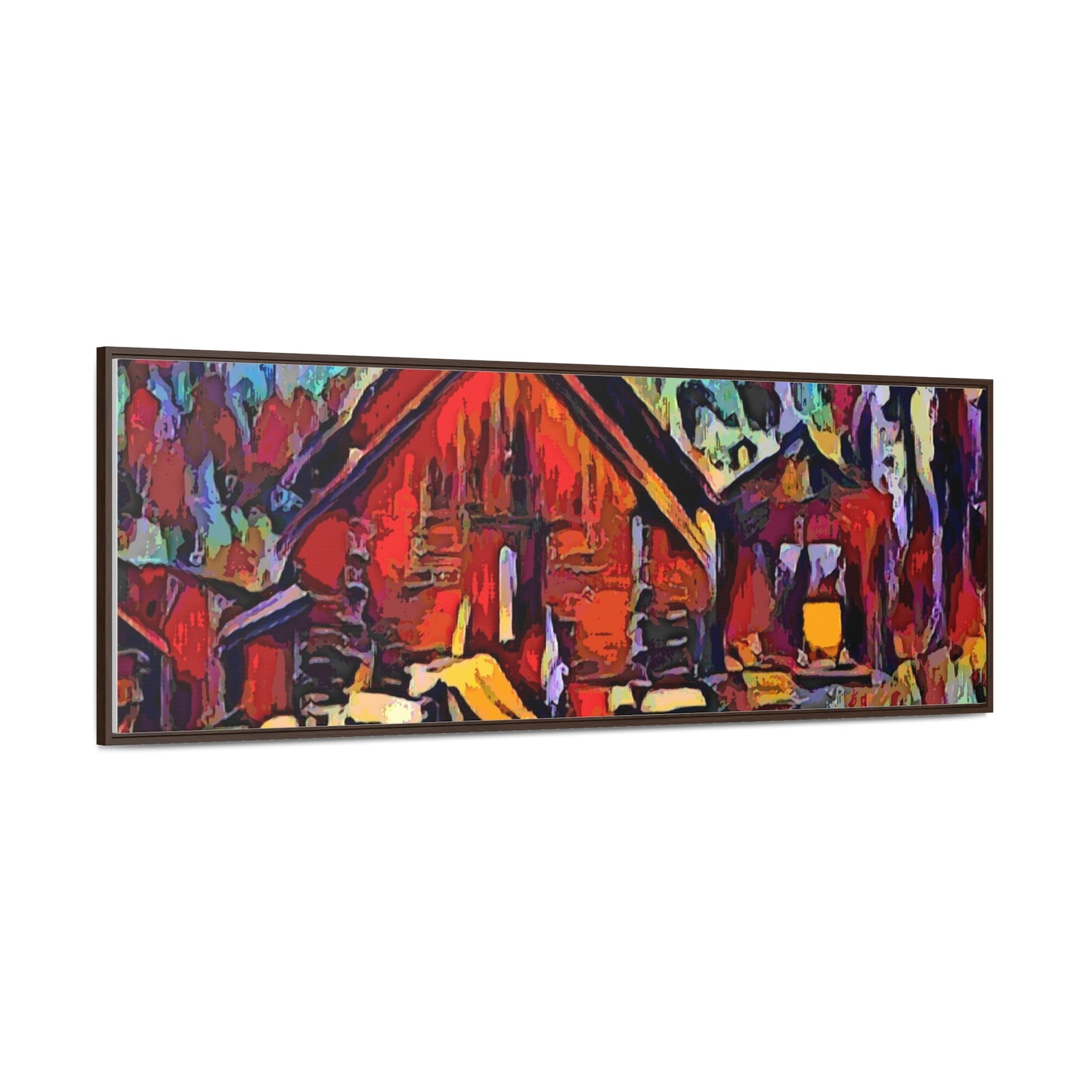 Gallery Canvas Wraps, Horizontal Frame ... A Very Abstract "Mountain Winter Scene" ... Original Works. Copyright Phot's Photo_LODA: Les Objets D'Art. December 2023 ...