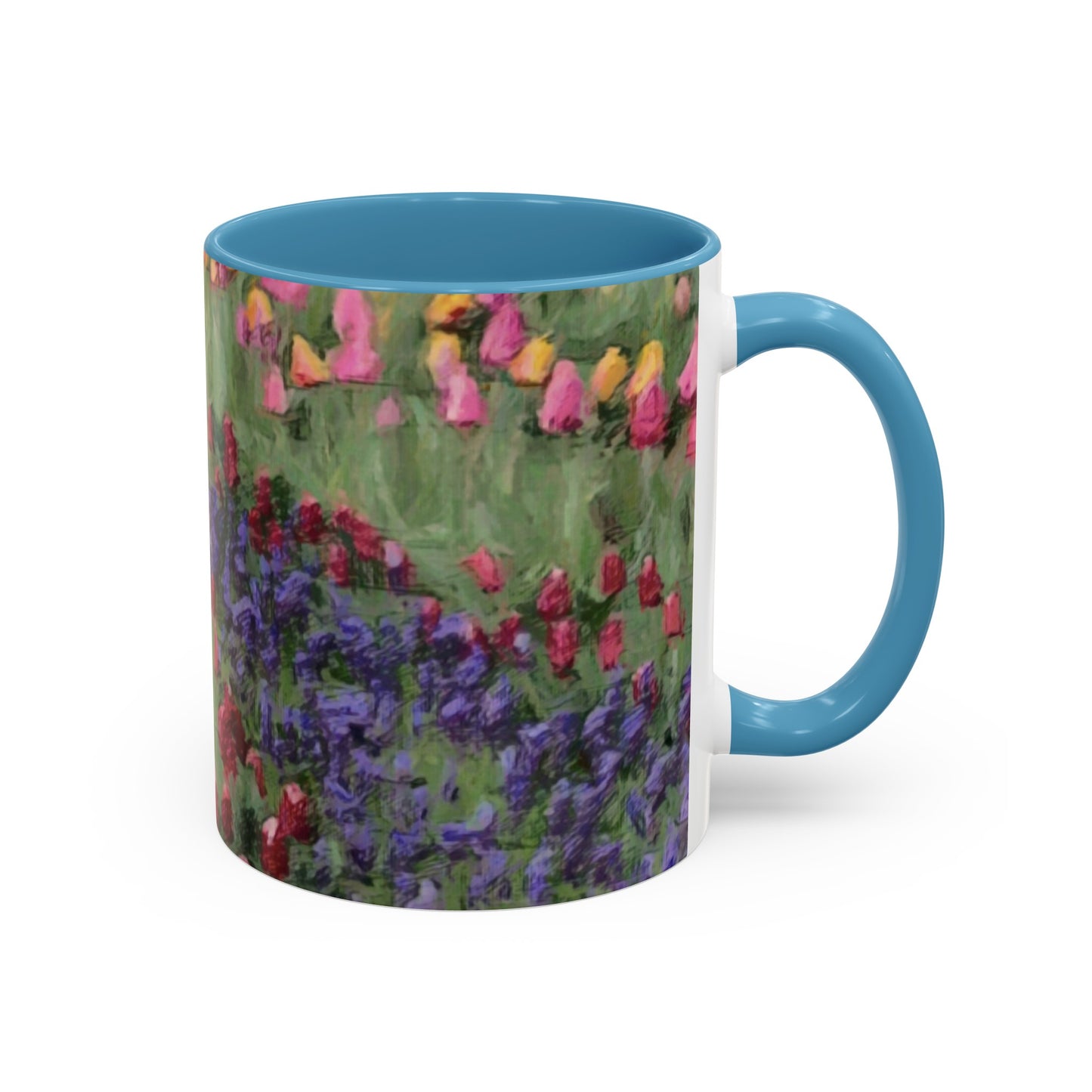 Accent Coffee Mug (11, 15oz) ... Skagit Valley Tulips ... Skagit Valley, Washington ... Family Archives ... Original Works ... Circa 1980's ...
