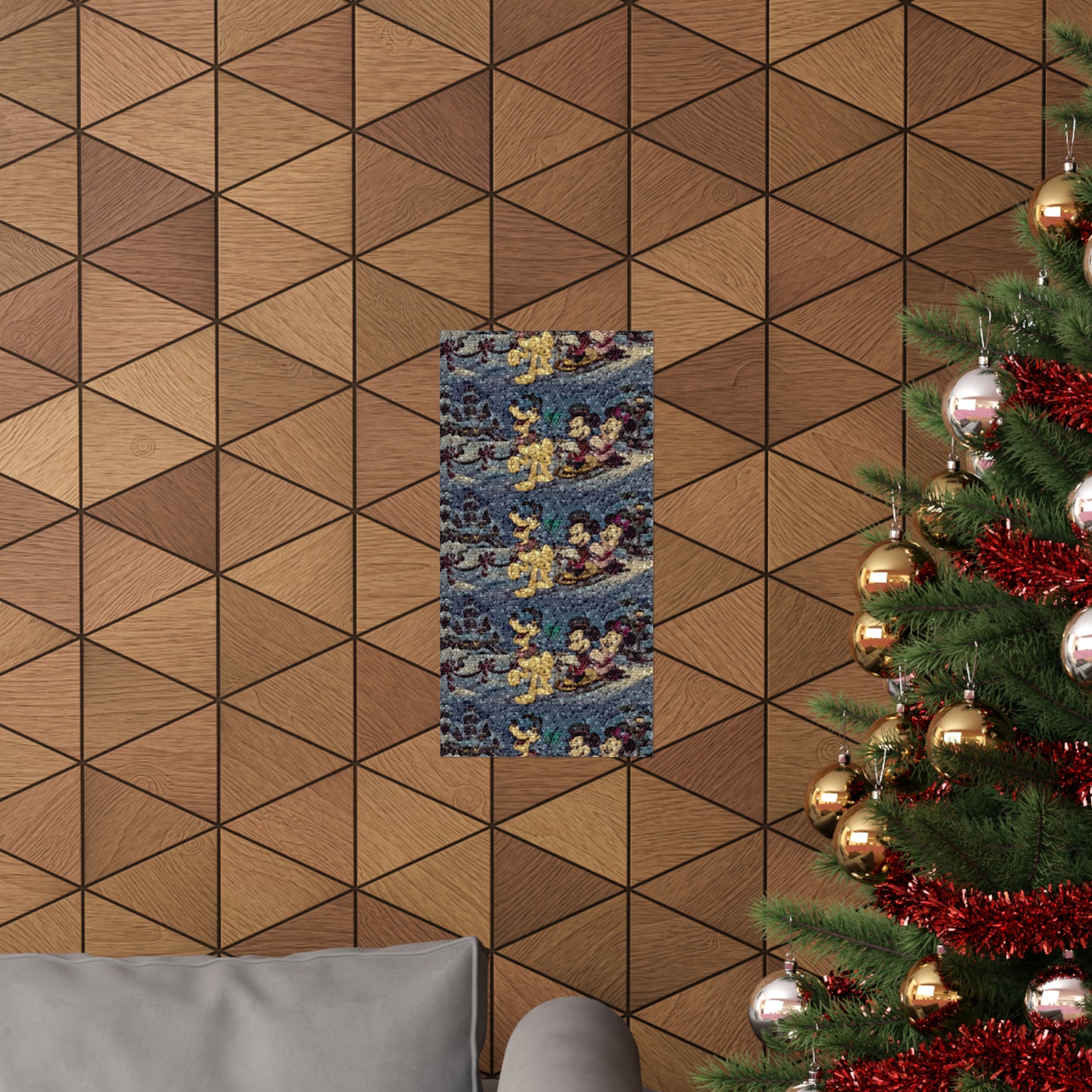 Matte Vertical Posters ... Mickey_N_Minnie Mouse & Pluto ... "A Winter Sleigh Ride" ... Original Works. Winter 2023 ...