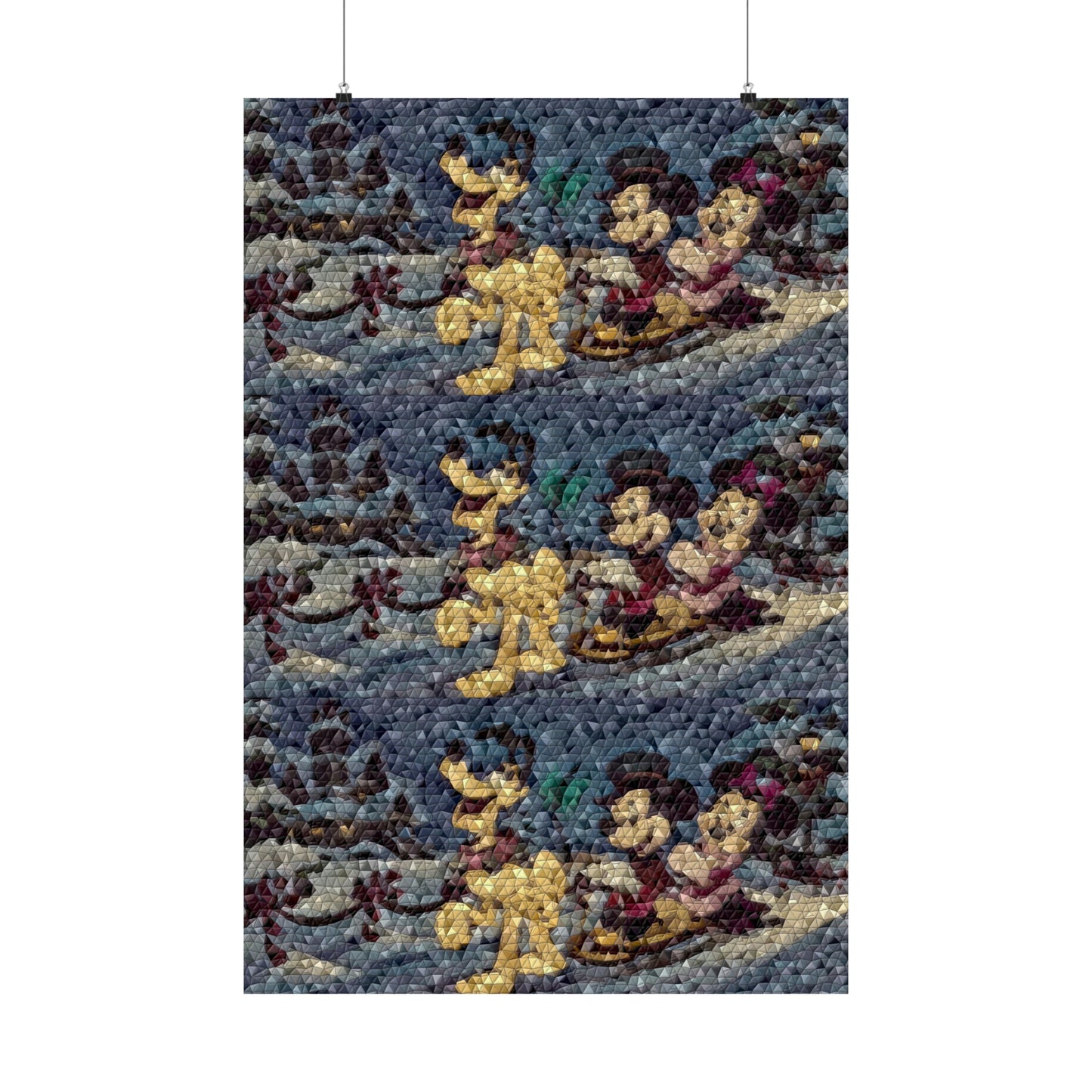 Matte Vertical Posters ... Mickey_N_Minnie Mouse & Pluto ... "A Winter Sleigh Ride" ... Original Works. Winter 2023 ...