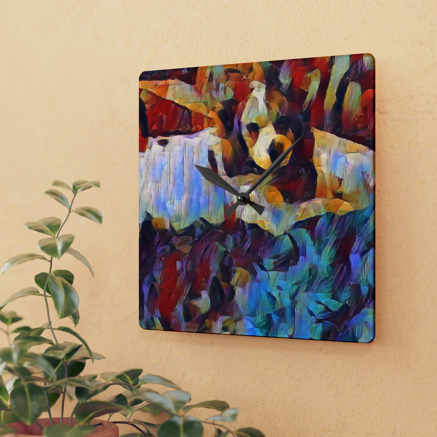 Acrylic Wall Clock ... Sadie Johnson_Stenzel ... "Original Works" ... December 2023 ...