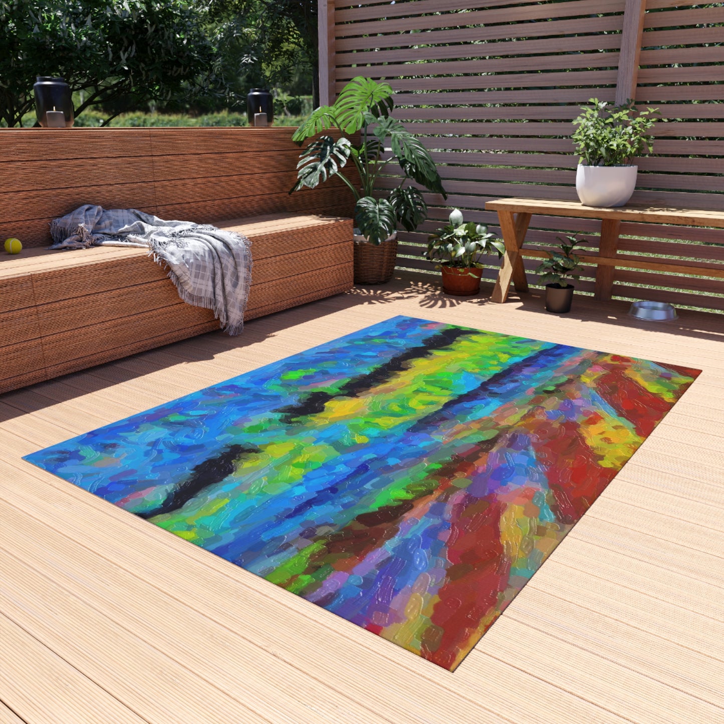 Outdoor Rug ... On-The-Prairie .. "The Storm Is Brewing" ... Central Idaho: November 2023 ... Original Works  ...