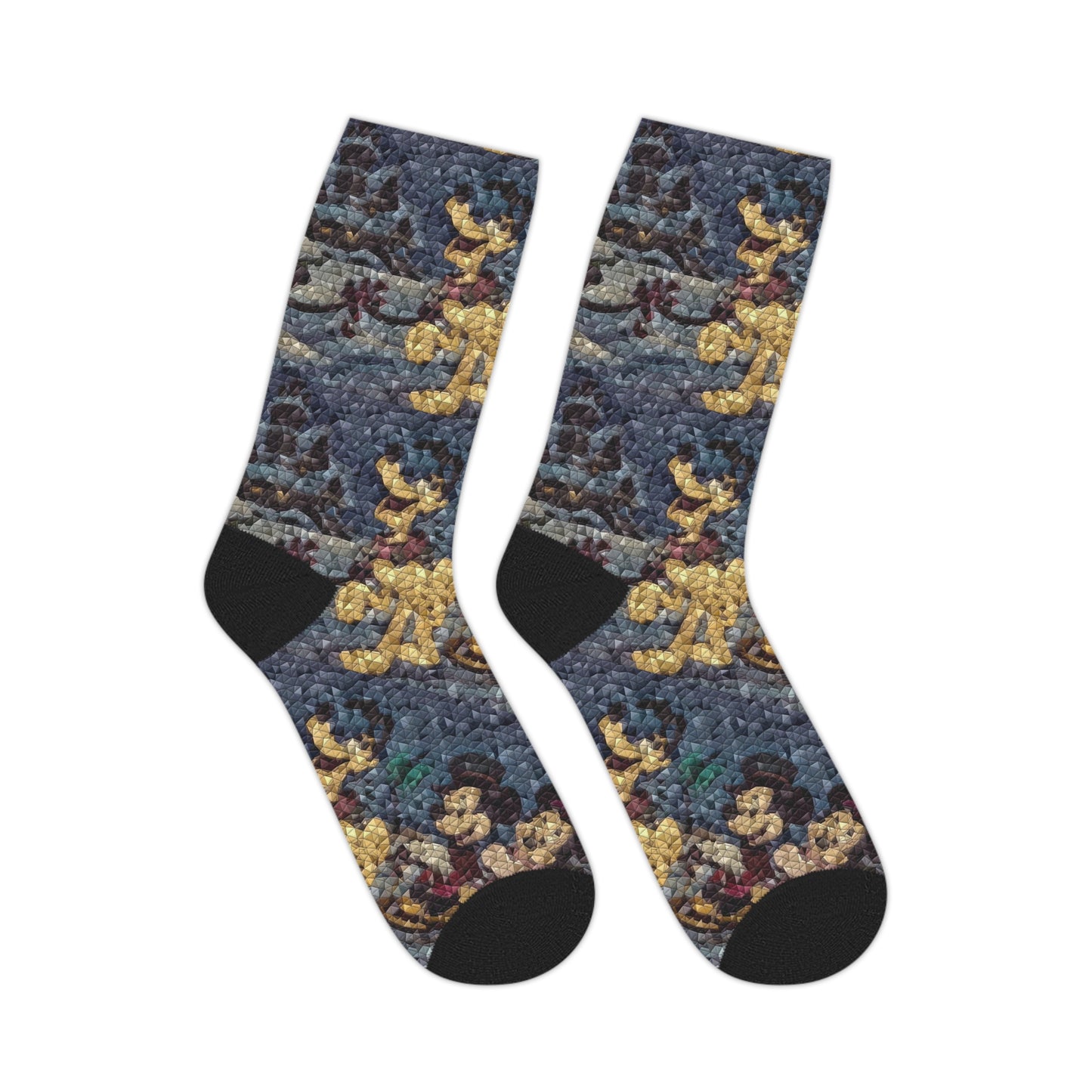 Mid-length Socks ... Mickey_N_Minnie Mouse & Pluto ... "A Winter Sleigh Ride" ... Original Works. Winter 2023 ...