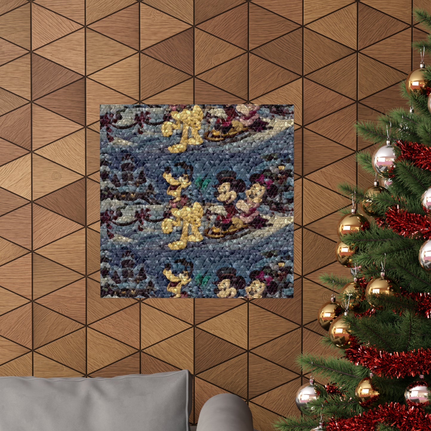 Matte Vertical Posters ... Mickey_N_Minnie Mouse & Pluto ... "A Winter Sleigh Ride" ... Original Works. Winter 2023 ...