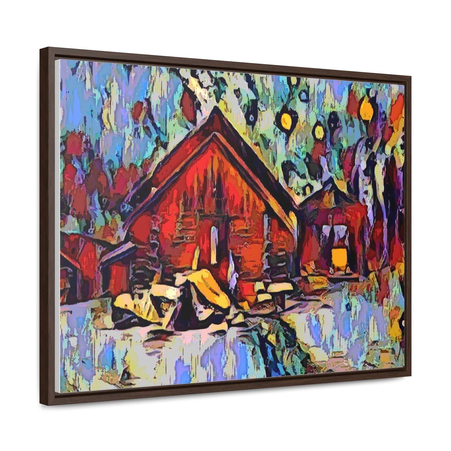 Gallery Canvas Wraps, Horizontal Frame ... A Very Abstract "Mountain Winter Scene" ... Original Works. Copyright Phot's Photo_LODA: Les Objets D'Art. December 2023 ...