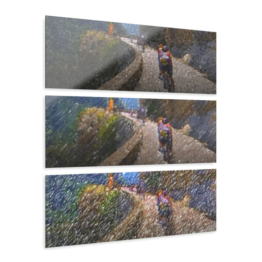 Acrylic Prints (Triptych) ... TDF: Tour-de-France: Stage_2 ... En-Italia ... (Italian-Alps)... Col-de-Turini ... Original Works ... July 2024 ...