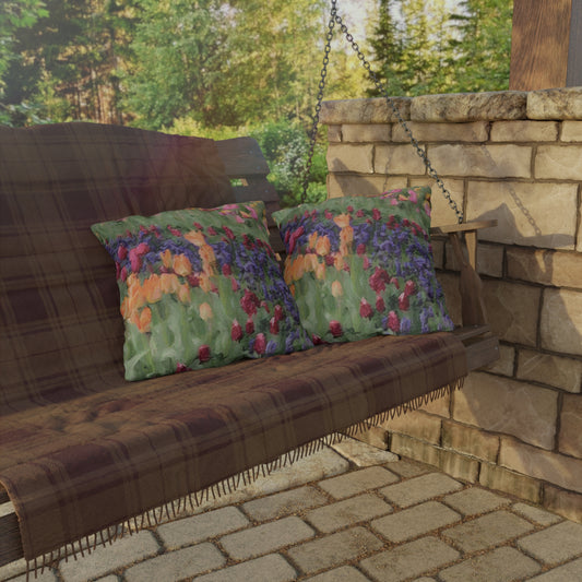 Outdoor Pillows ... Skagit Valley Tulips ... Skagit Valley, Washington ... Family Archives ... Original Works ... Circa 1980's ...