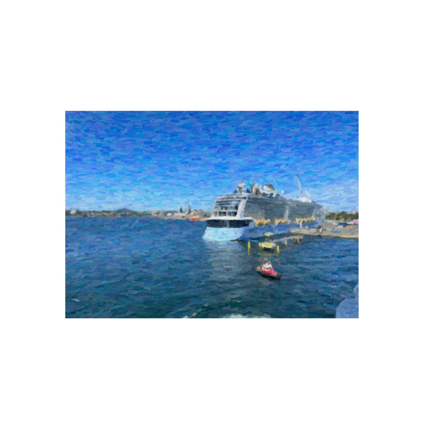 Aluminum Composite Panels ... Into Vancouver Harbor We Arrive: Celebrity Edge-Cruise ... Vancouver, British Columbia ... June 2024 ... Original Works