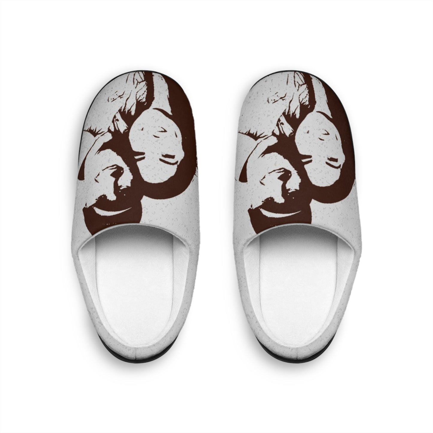 Men's Indoor Slippers ... "The Best Of Friends" ... Original Works ... December 2023 ... Central Idaho, USA.
