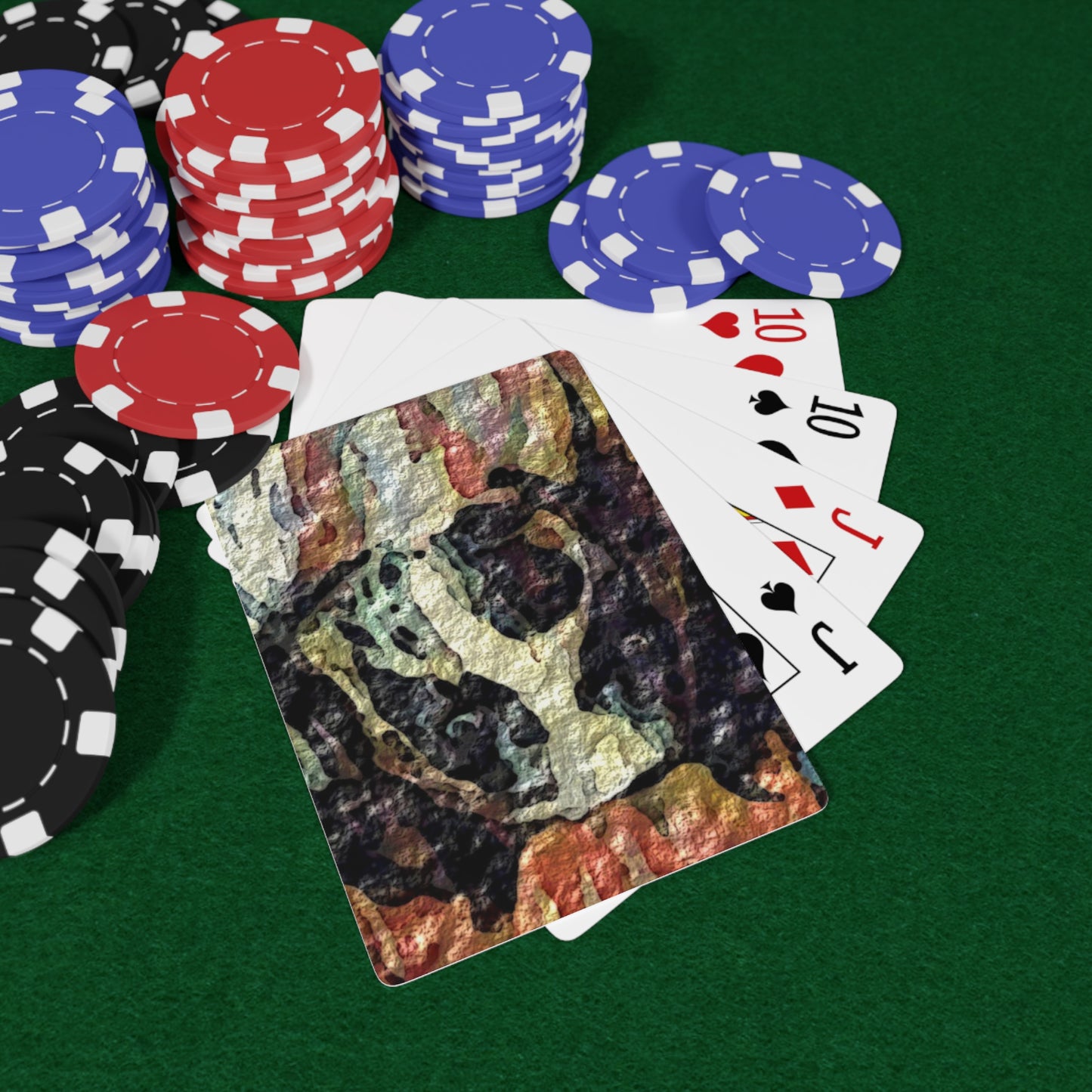 Custom Poker Cards ... Ozzy-Hippensteel ... "Don't Cry Now ... Dry-Your-Eyes ... On-The-Wind". Original Works. May 2023.