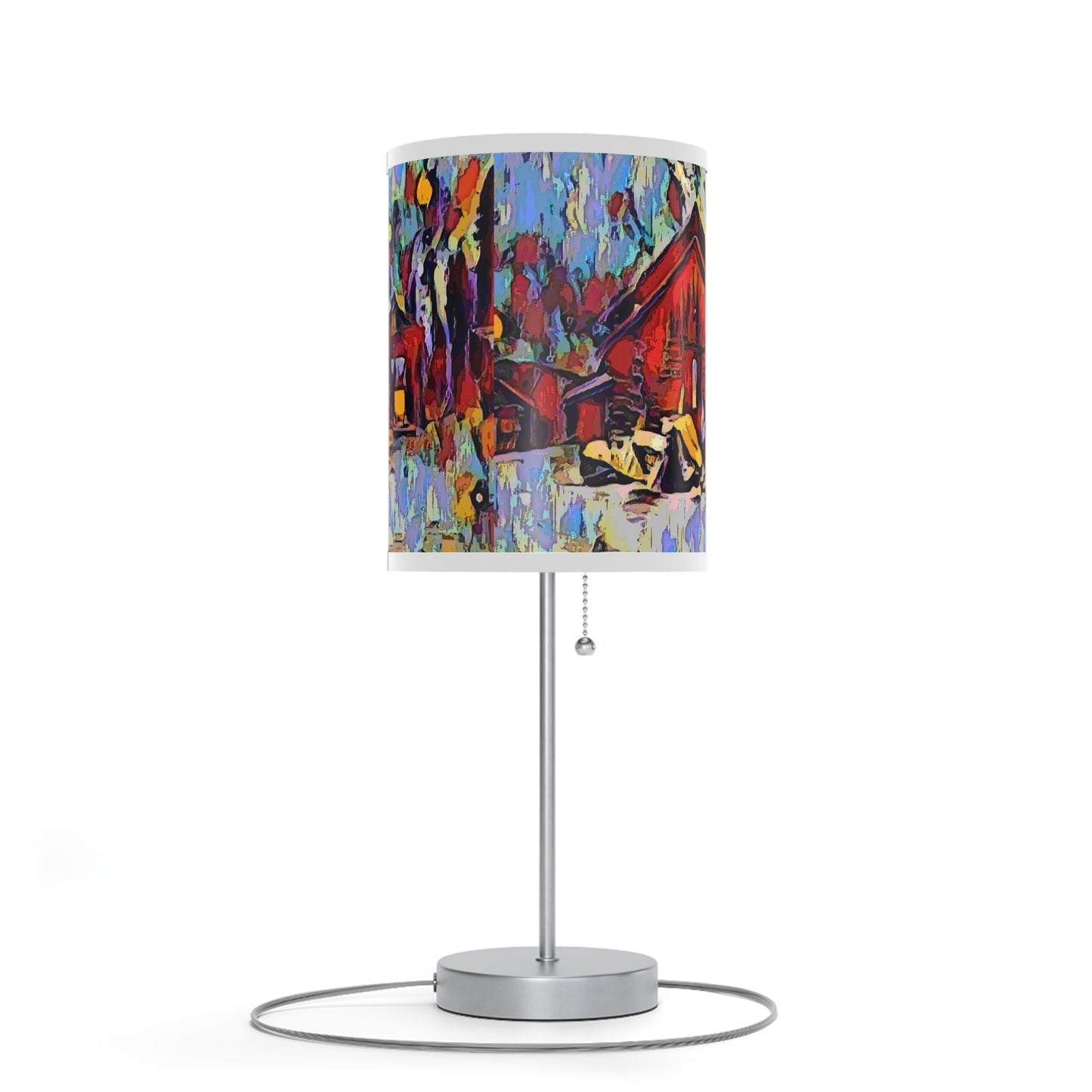 Lamp on a Stand, US|CA plug ... A Very Abstract "Mountain Winter Scene" ... Original Works. Copyright Phot's Photo_LODA: Les Objets D'Art. December 2023 ...