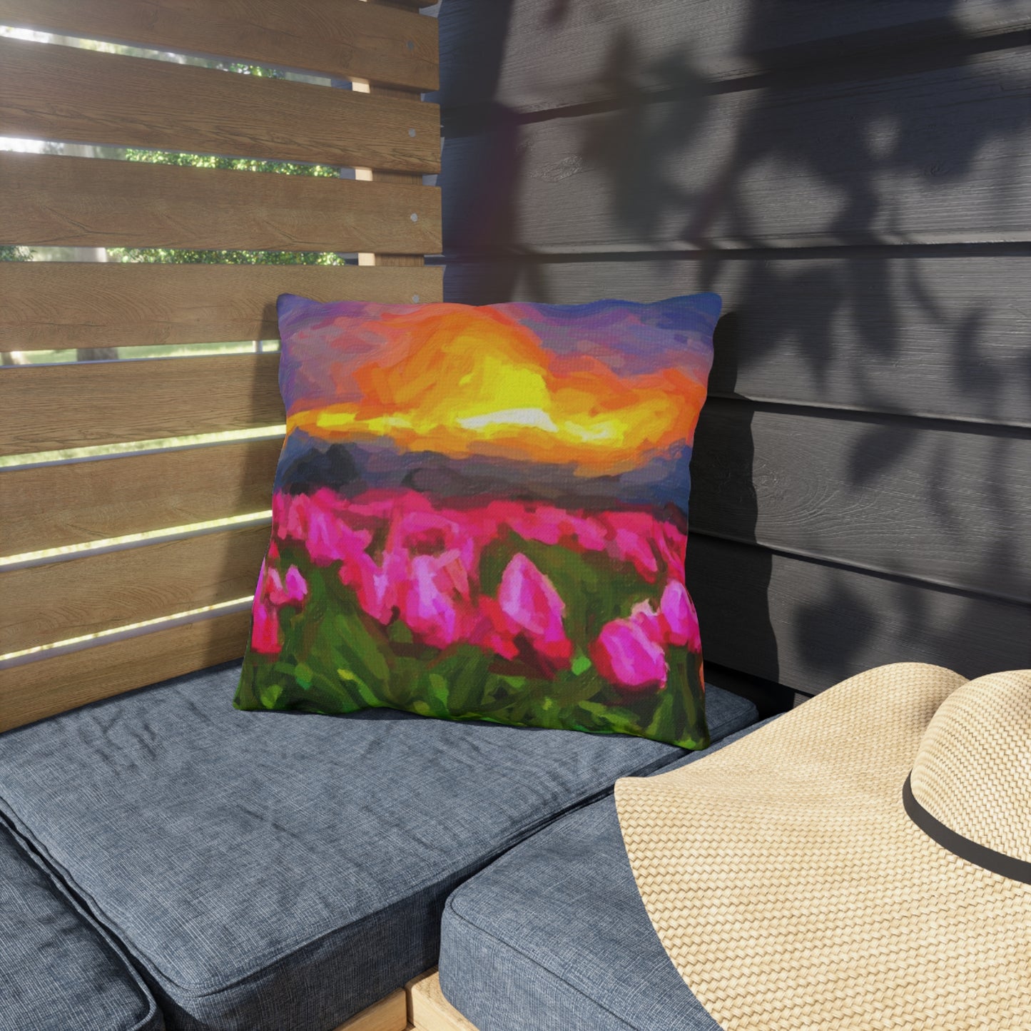 Outdoor Pillows ... Skagit Valley Tulips ... Skagit Valley, Washington ... Family Archives ... Original Works ... Circa 1980's ...