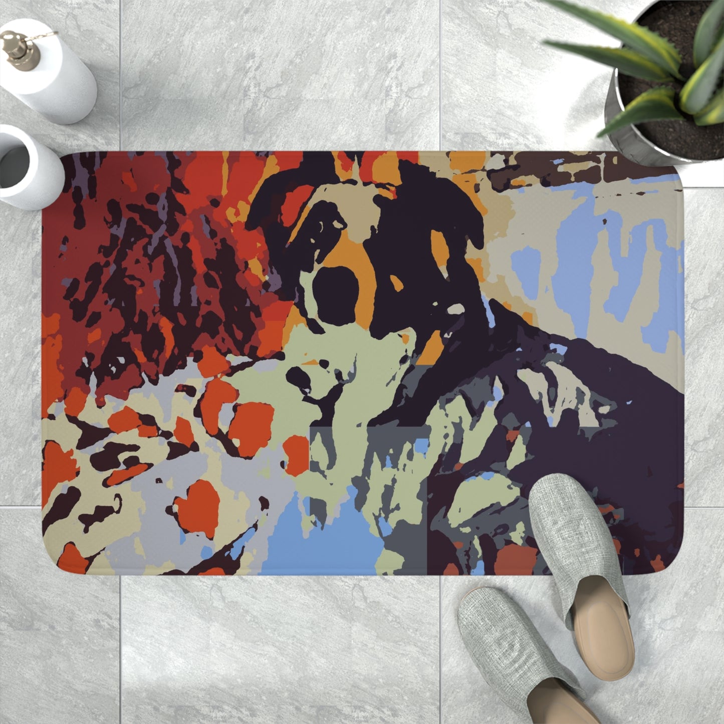 Memory Foam Bath Mat ... Ozzy-Hippensteel ... "Don't Cry Now ... Dry-Your-Eyes ... On-The-Wind". Original Works. May 2023.