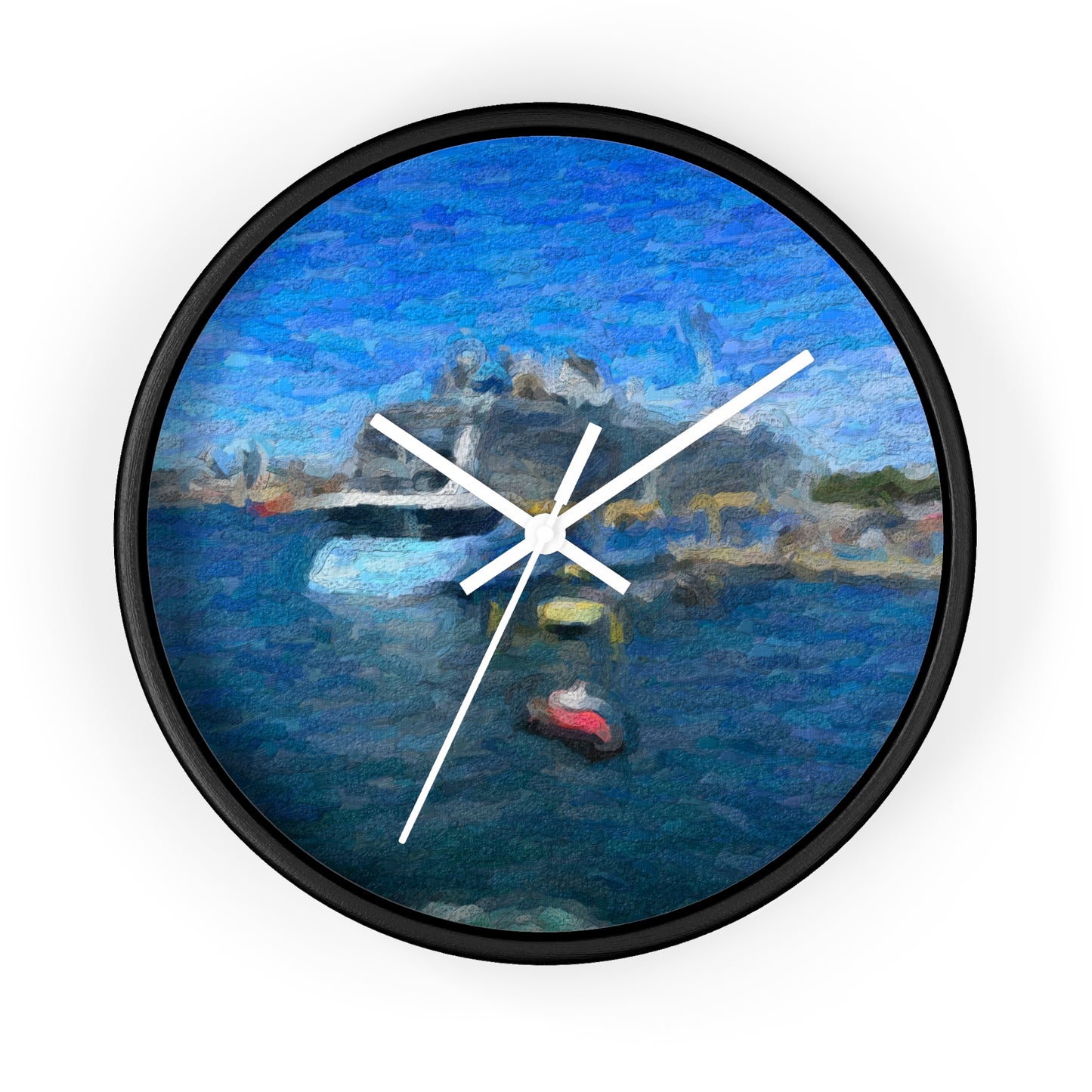 Wall Clock ... Into Vancouver Harbor We Arrive: Celebrity Edge-Cruise ... Vancouver, British Columbia ... June 2024 ... Original Works
