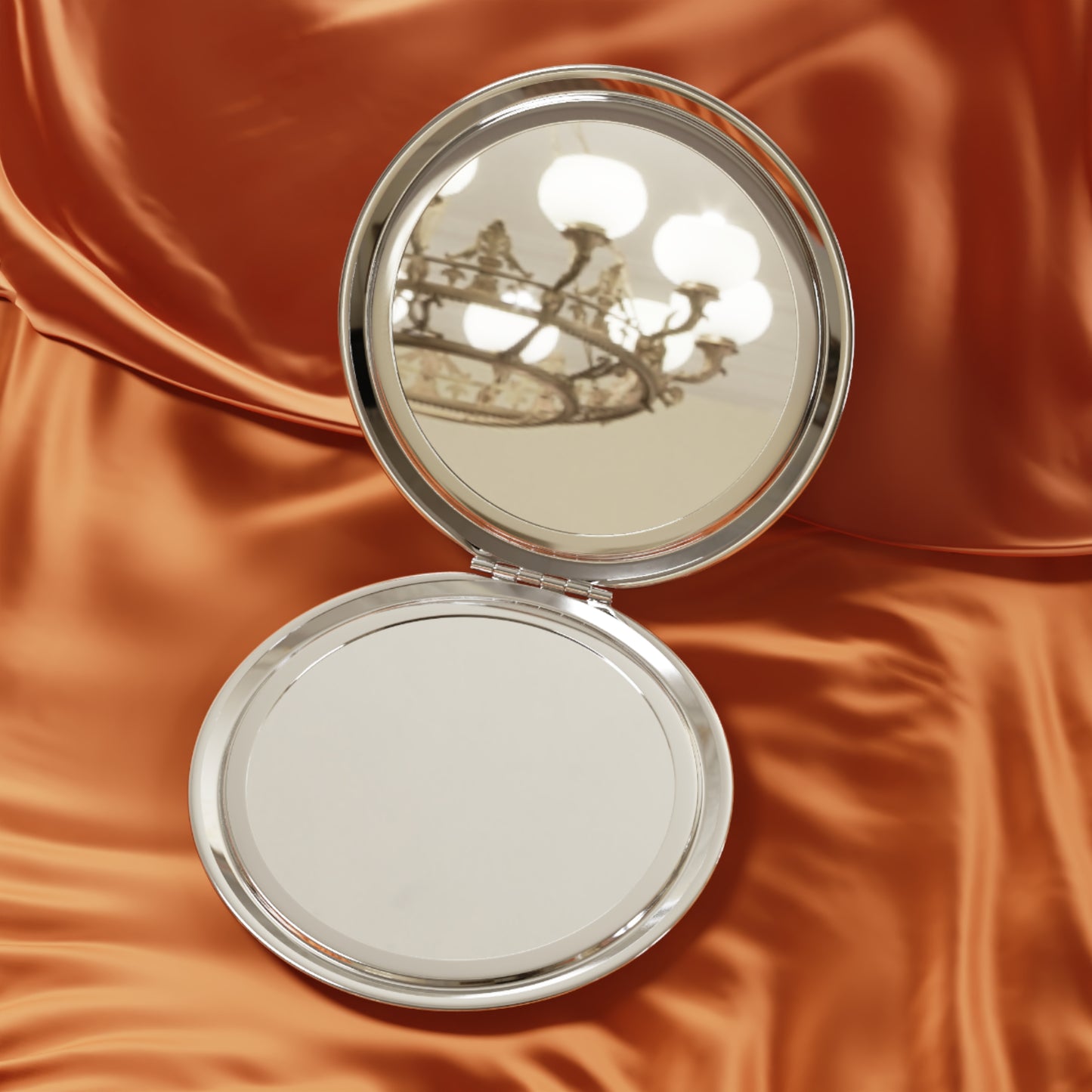 Compact Travel Mirror ... Ozzy-Hippensteel ... "Don't Cry Now ... Dry-Your-Eyes ... On-The-Wind". Original Works. May 2023.