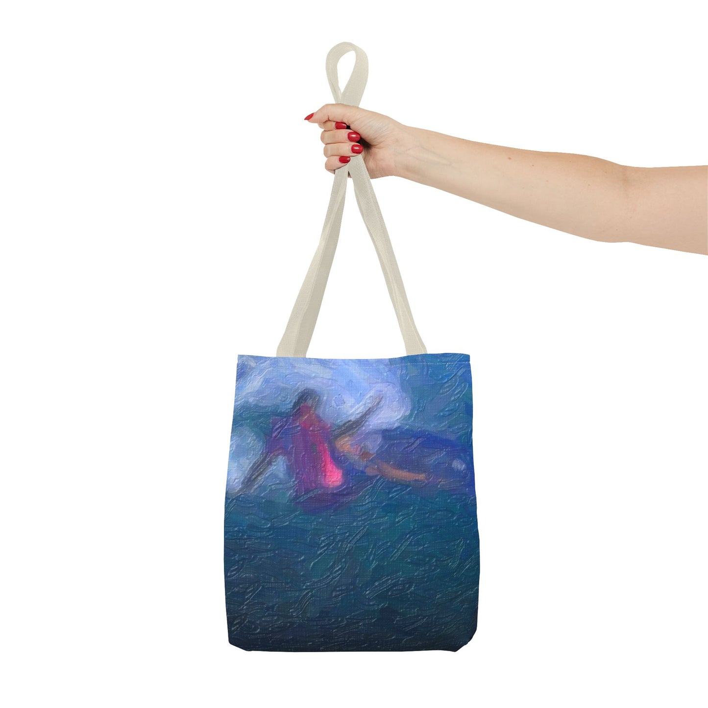 Tote Bag (AOP) ... Paris_2024_Surfing Competition-Tahiti_French-Polynesia .... 'Gabriel Medina World Campion Drops-In' ... Original Works ...