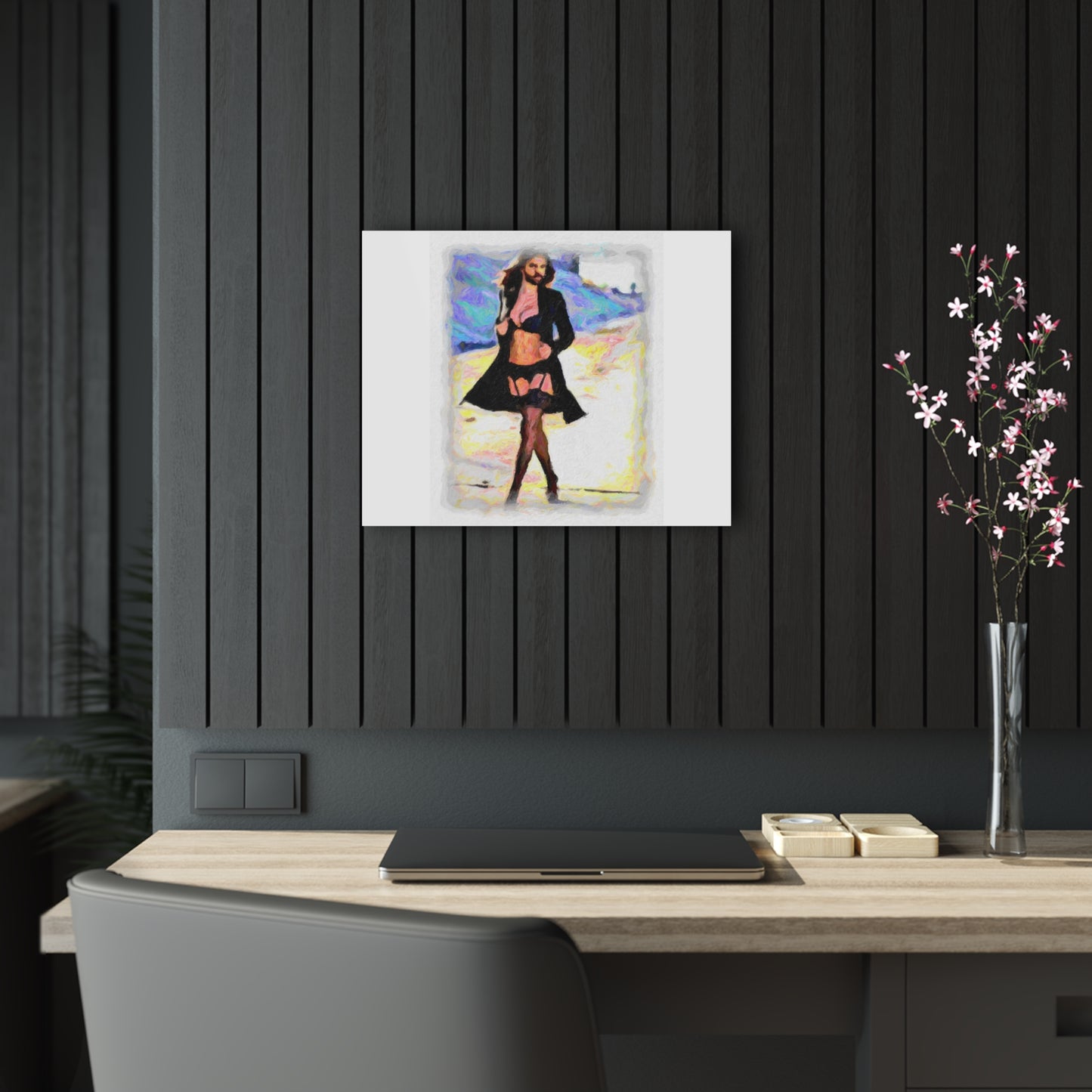 Acrylic Prints ... The Low Spark of High_HEELED_Boys ... 'Garterbelt & Bra Inclusive!' ... Original Works ...