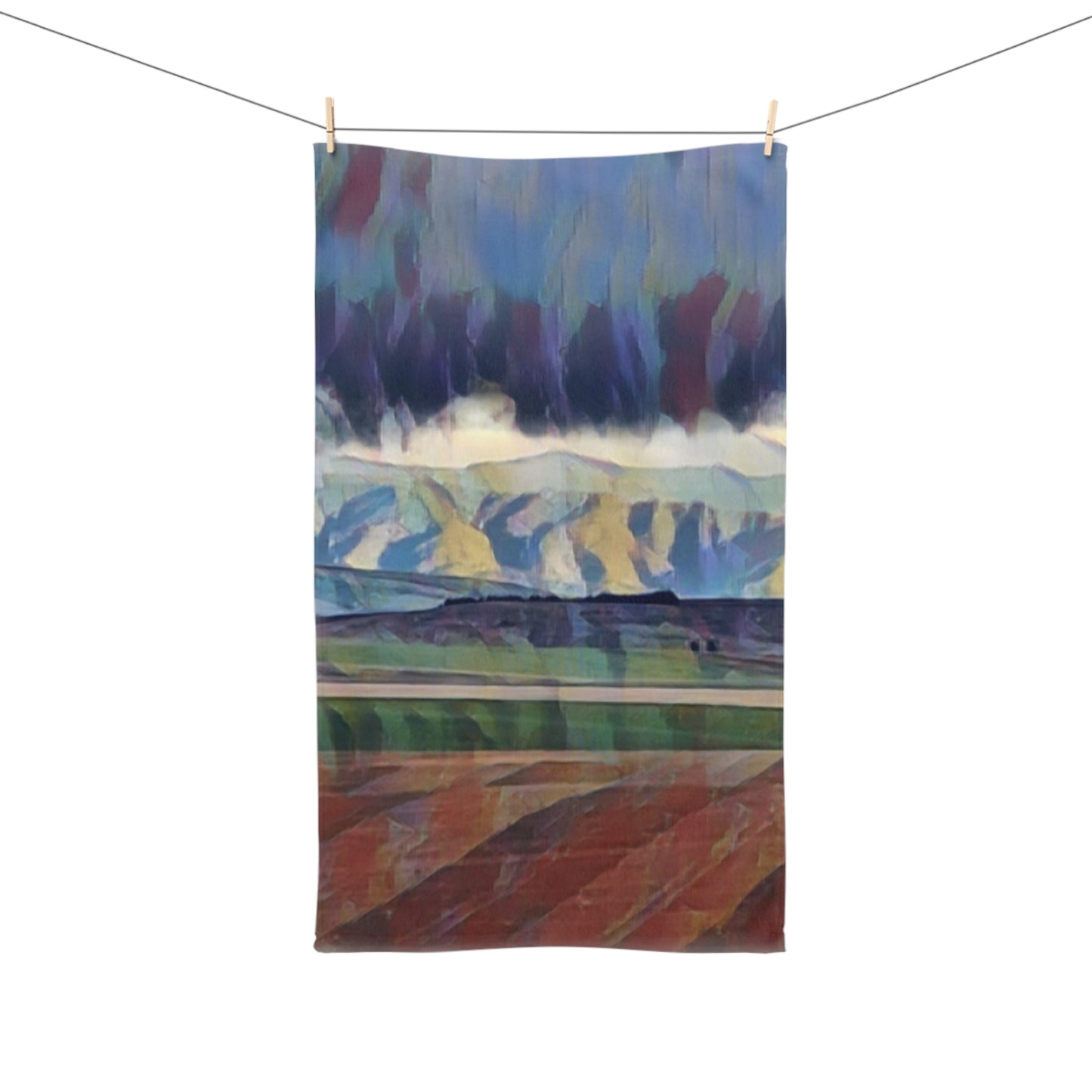 Hand Towel ... On-The-Prairie .. "The Storm Is Brewing" ... Central Idaho: November 2023 ... Original Works  ...