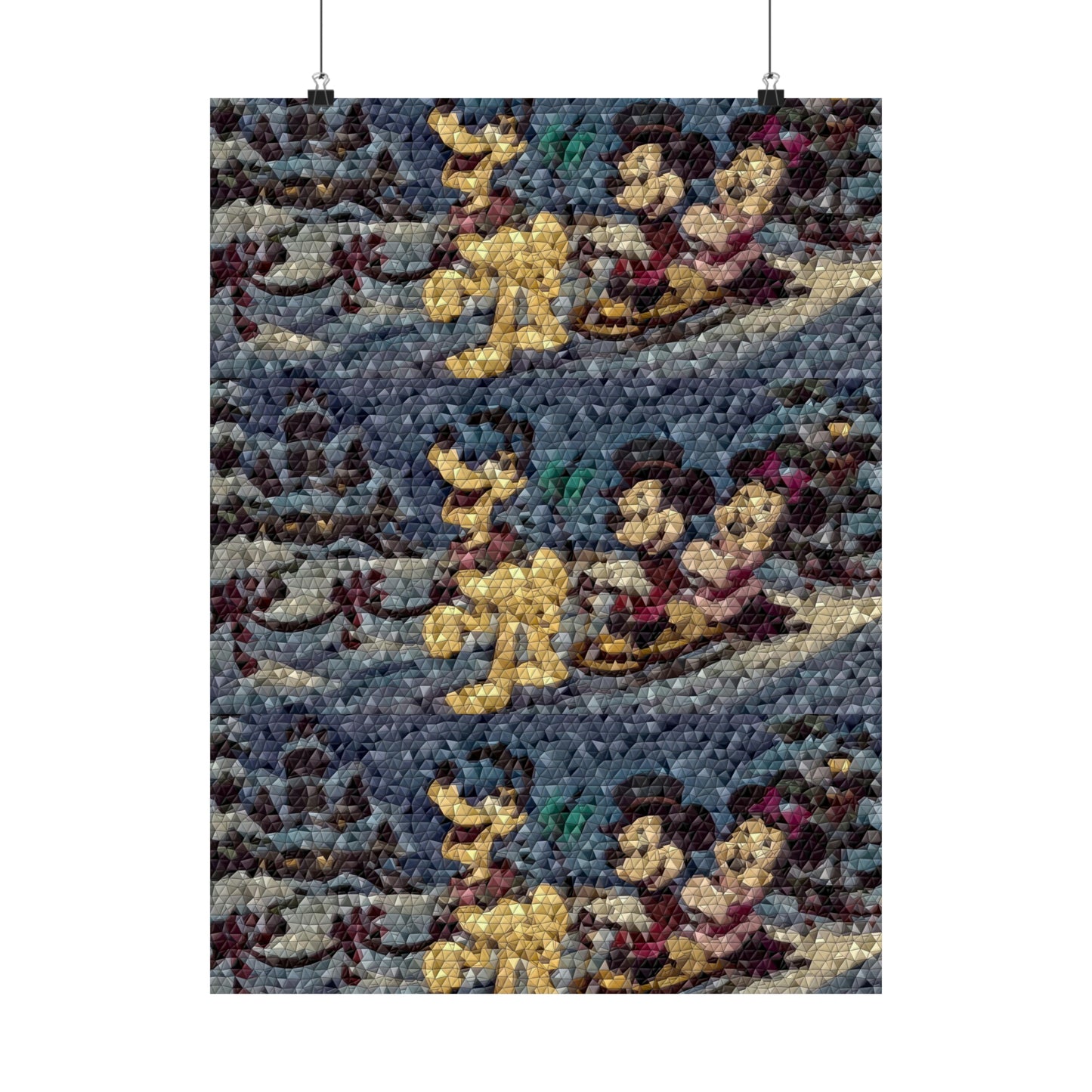 Matte Vertical Posters ... Mickey_N_Minnie Mouse & Pluto ... "A Winter Sleigh Ride" ... Original Works. Winter 2023 ...
