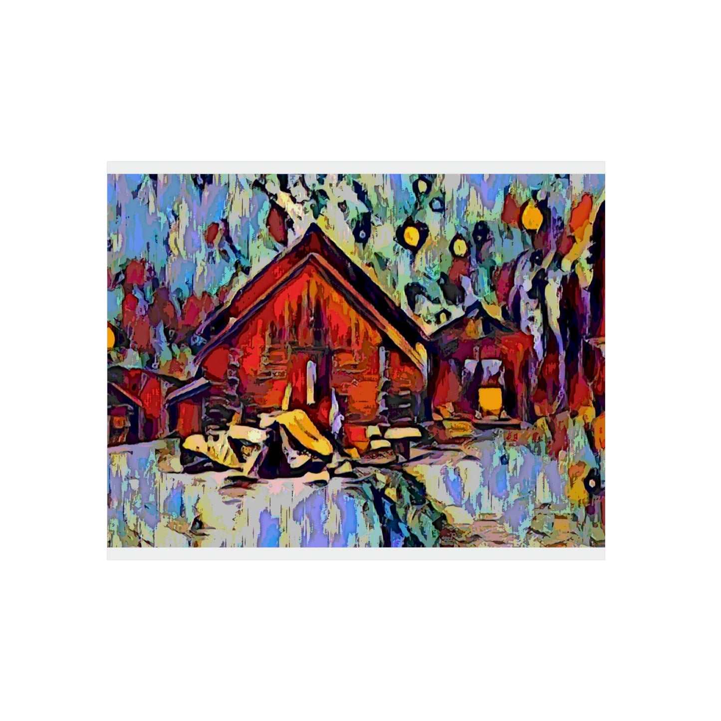 Aluminum Composite Panels ... A Very Abstract "Mountain Winter Scene" ... Original Works. Copyright Phot's Photo_LODA: Les Objets D'Art. December 2023 ...