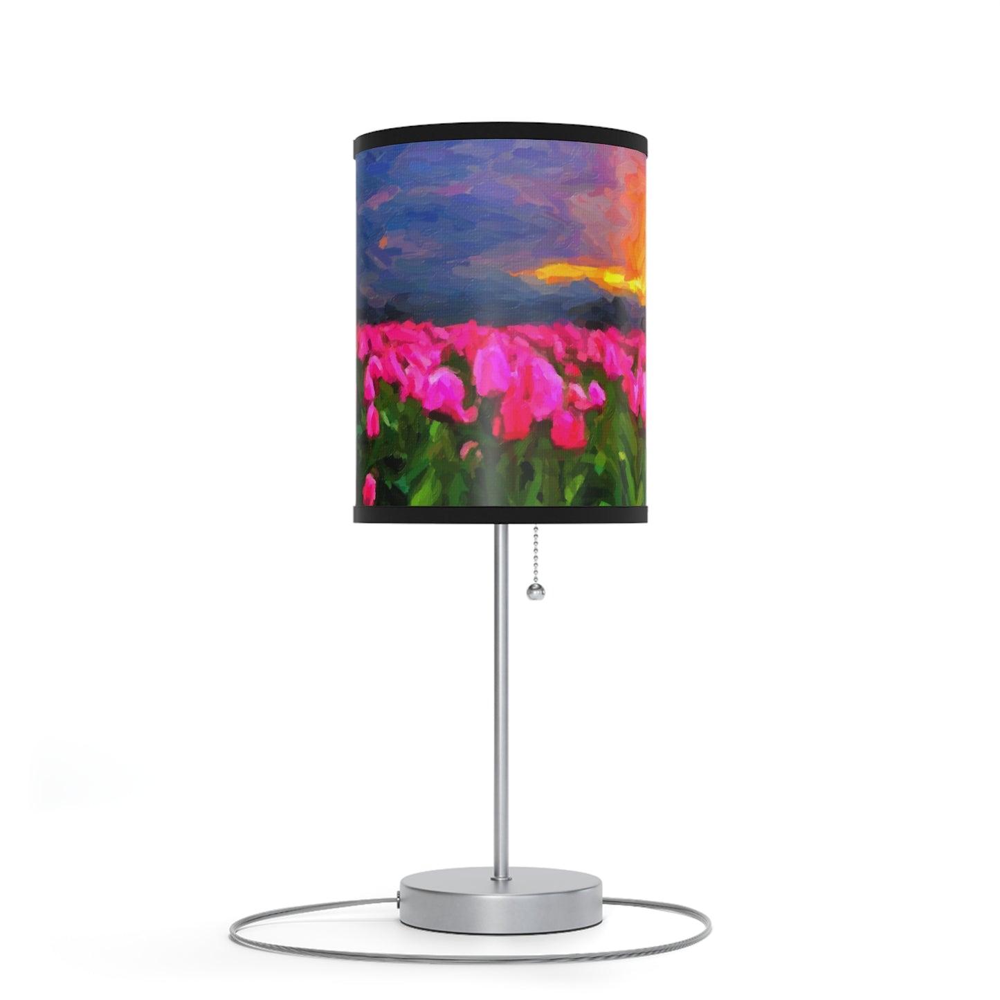 Lamp on a Stand, US|CA plug ... Skagit Valley Tulips ... Skagit Valley, Washington ... Family Archives ... Original Works ... Circa 1980's ...