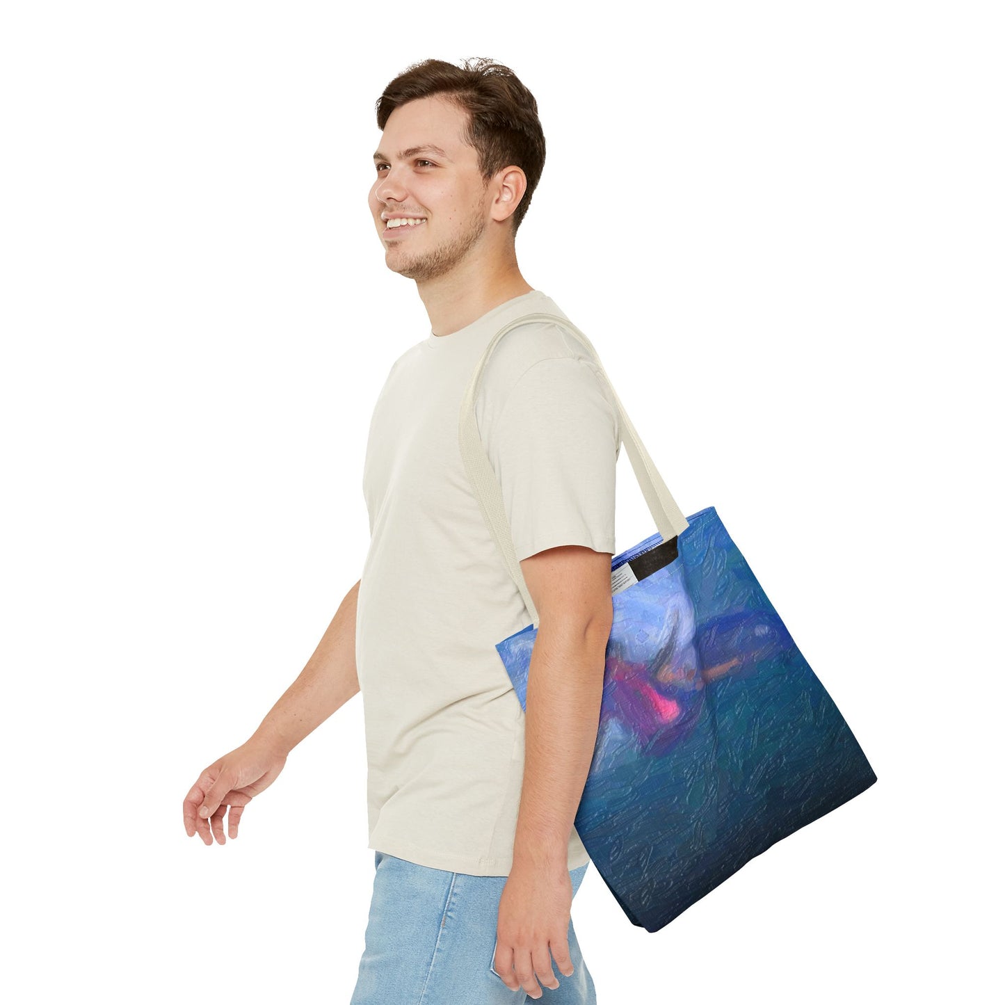 Tote Bag (AOP) ... Paris_2024_Surfing Competition-Tahiti_French-Polynesia .... 'Gabriel Medina World Campion Drops-In' ... Original Works ...