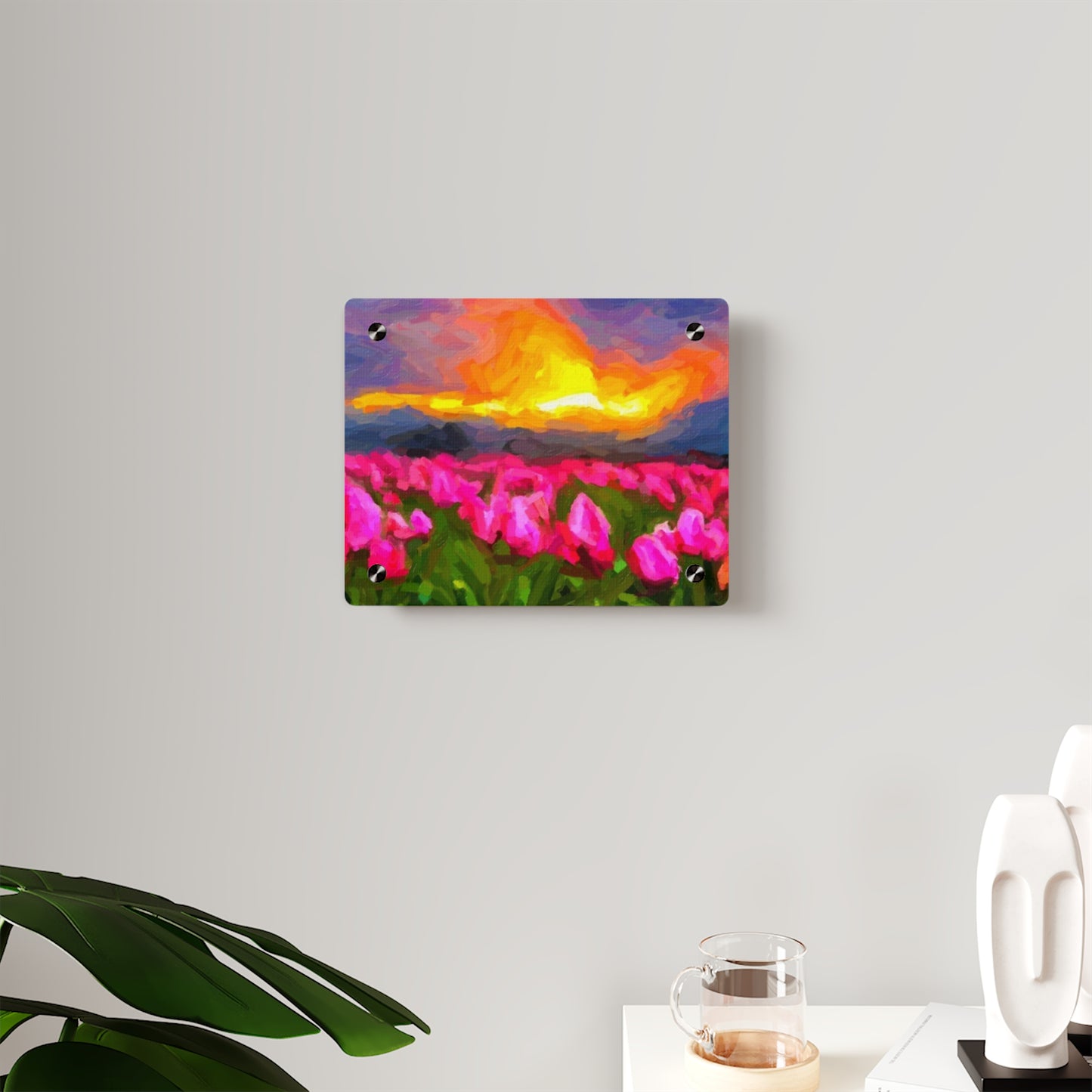 Acrylic Wall Art Panels ... Skagit Valley Tulips ... Skagit Valley, Washington ... Family Archives ... Original Works ... Circa 1980's ...