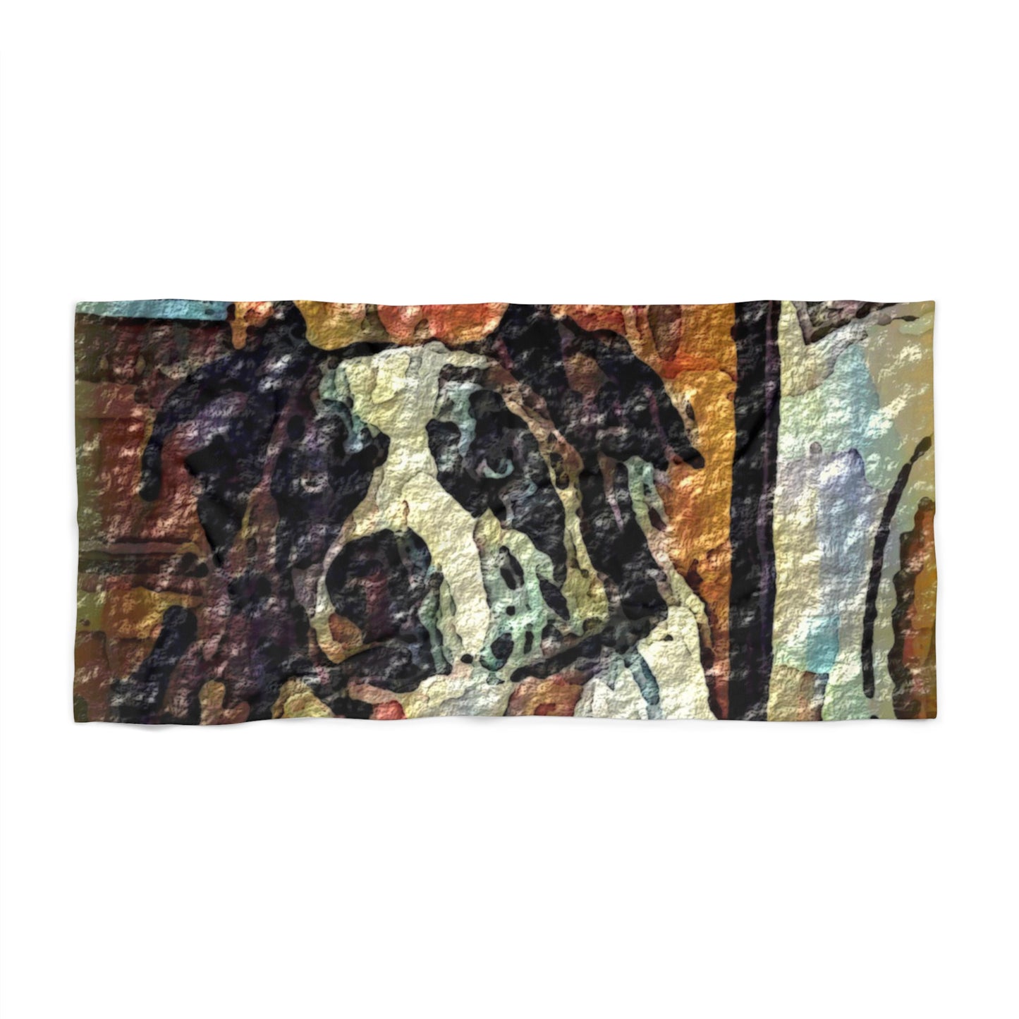 Beach Towel ... Ozzy-Hippensteel ... "Don't Cry Now ... Dry-Your-Eyes ... On-The-Wind". Original Works. May 2023.