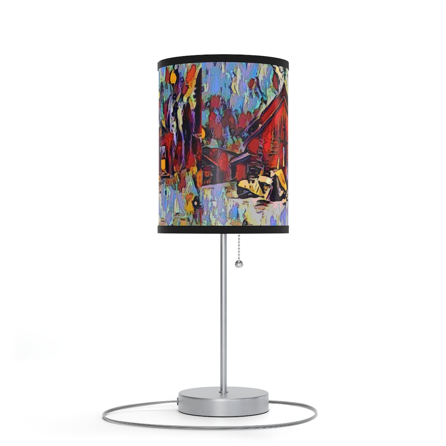 Lamp on a Stand, US|CA plug ... A Very Abstract "Mountain Winter Scene" ... Original Works. Copyright Phot's Photo_LODA: Les Objets D'Art. December 2023 ...