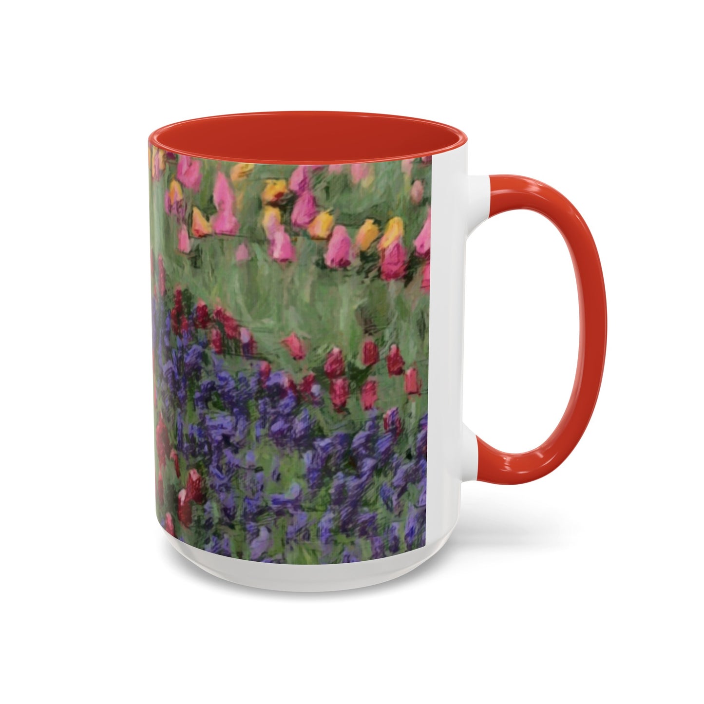 Accent Coffee Mug (11, 15oz) ... Skagit Valley Tulips ... Skagit Valley, Washington ... Family Archives ... Original Works ... Circa 1980's ...