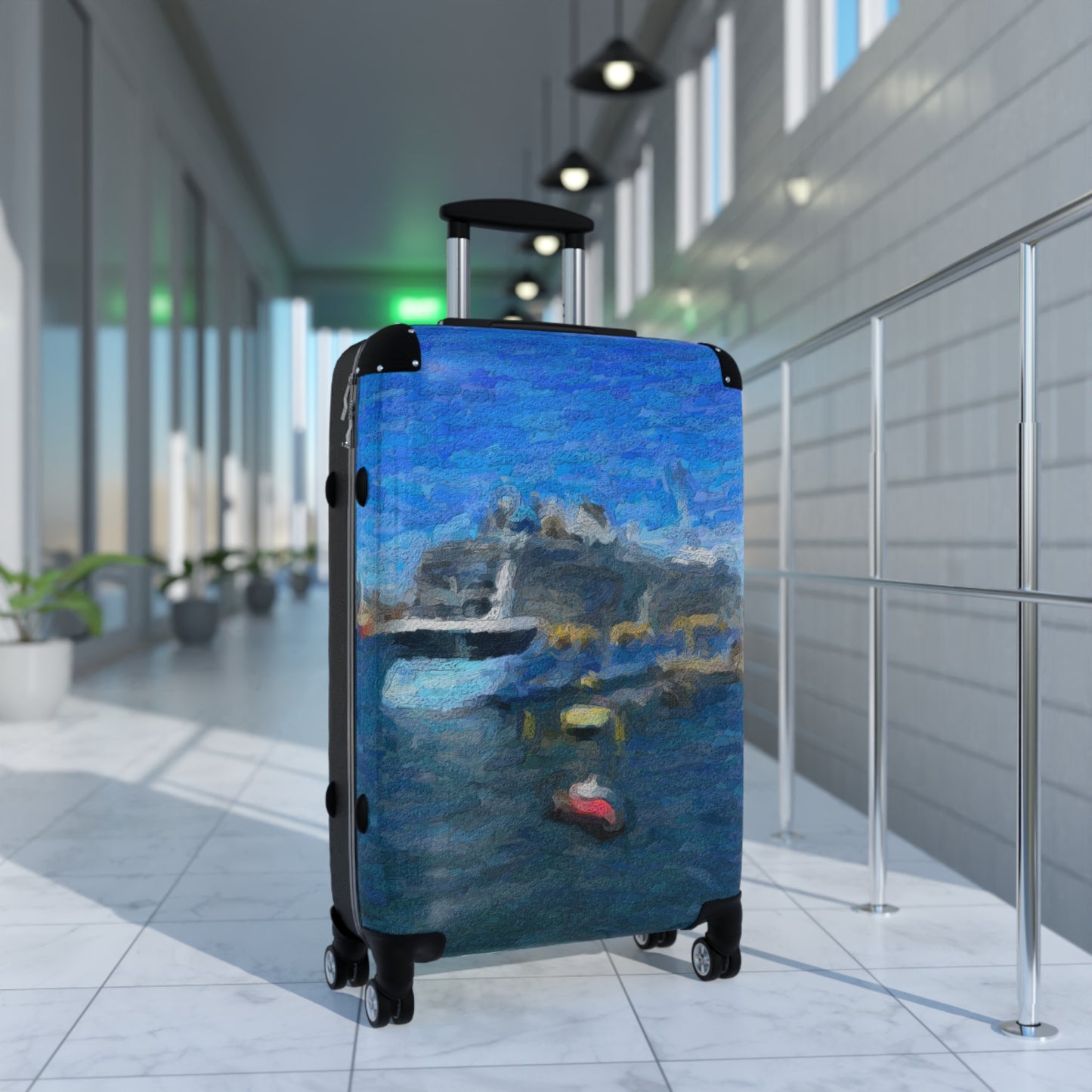Suitcase ... Into Vancouver Harbor We Arrive: Celebrity Edge-Cruise ... Vancouver, British Columbia ... June 2024 ... Original Works